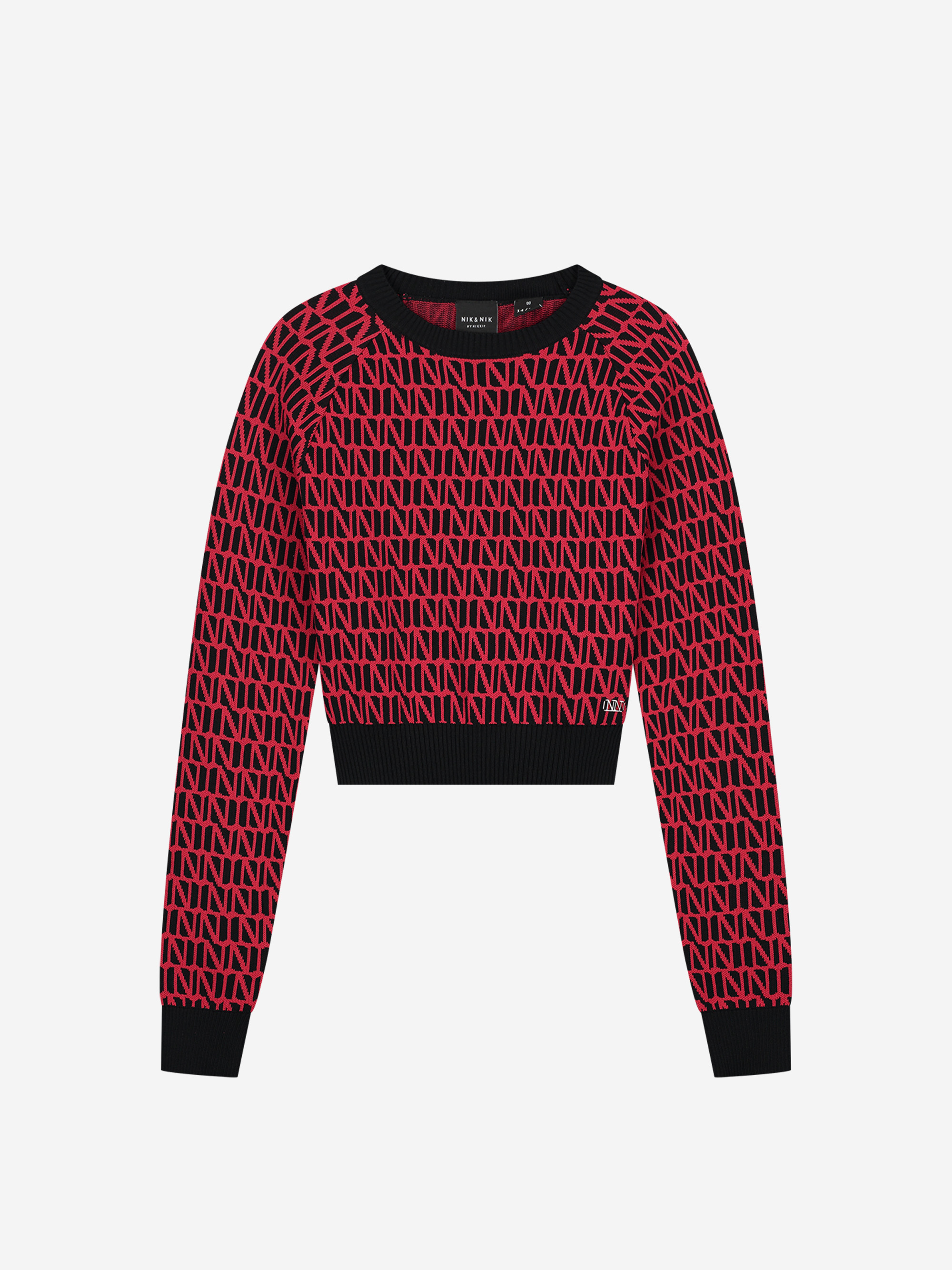 Sweater with logo pattern