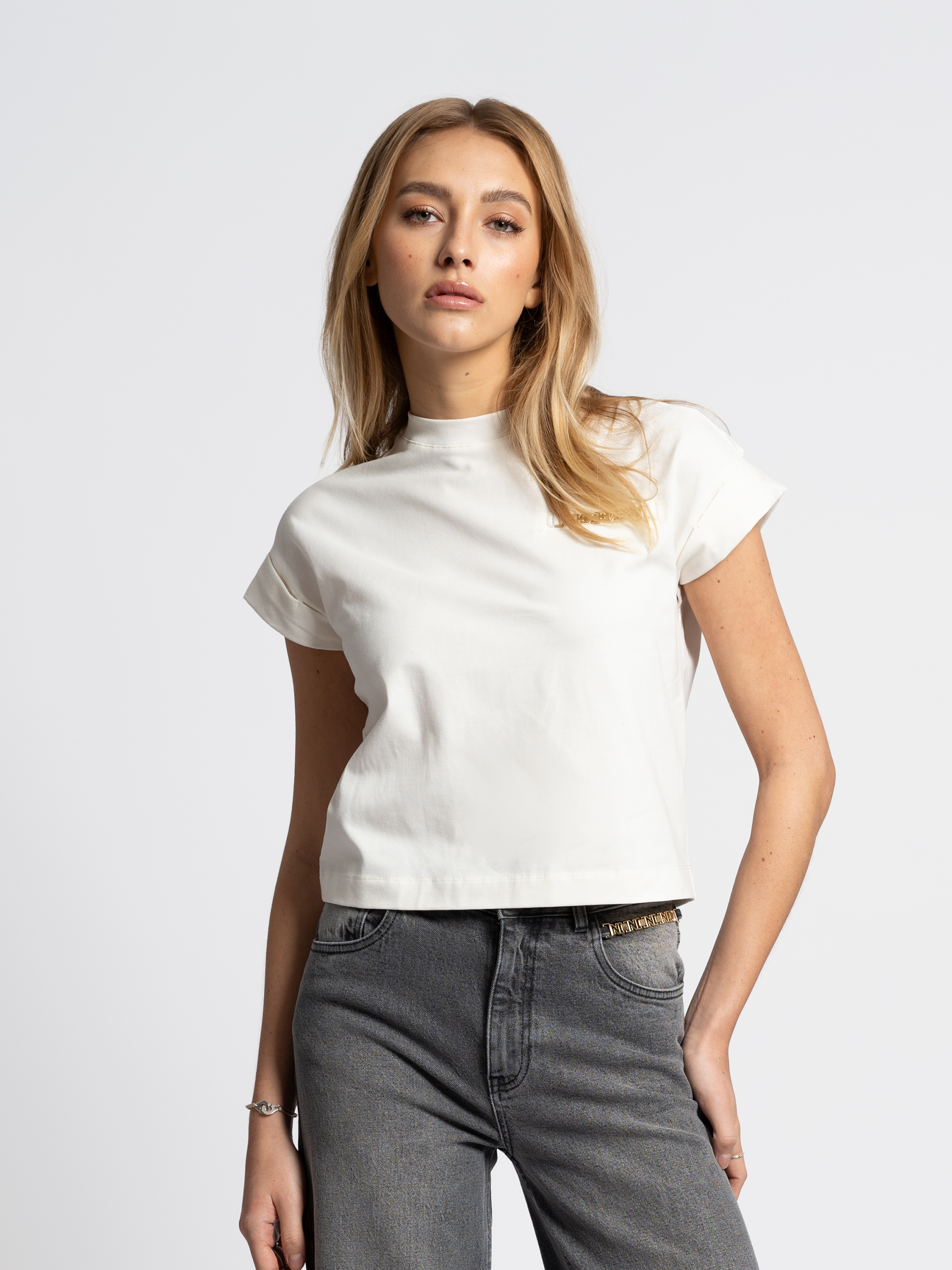 T-shirt with chain detail