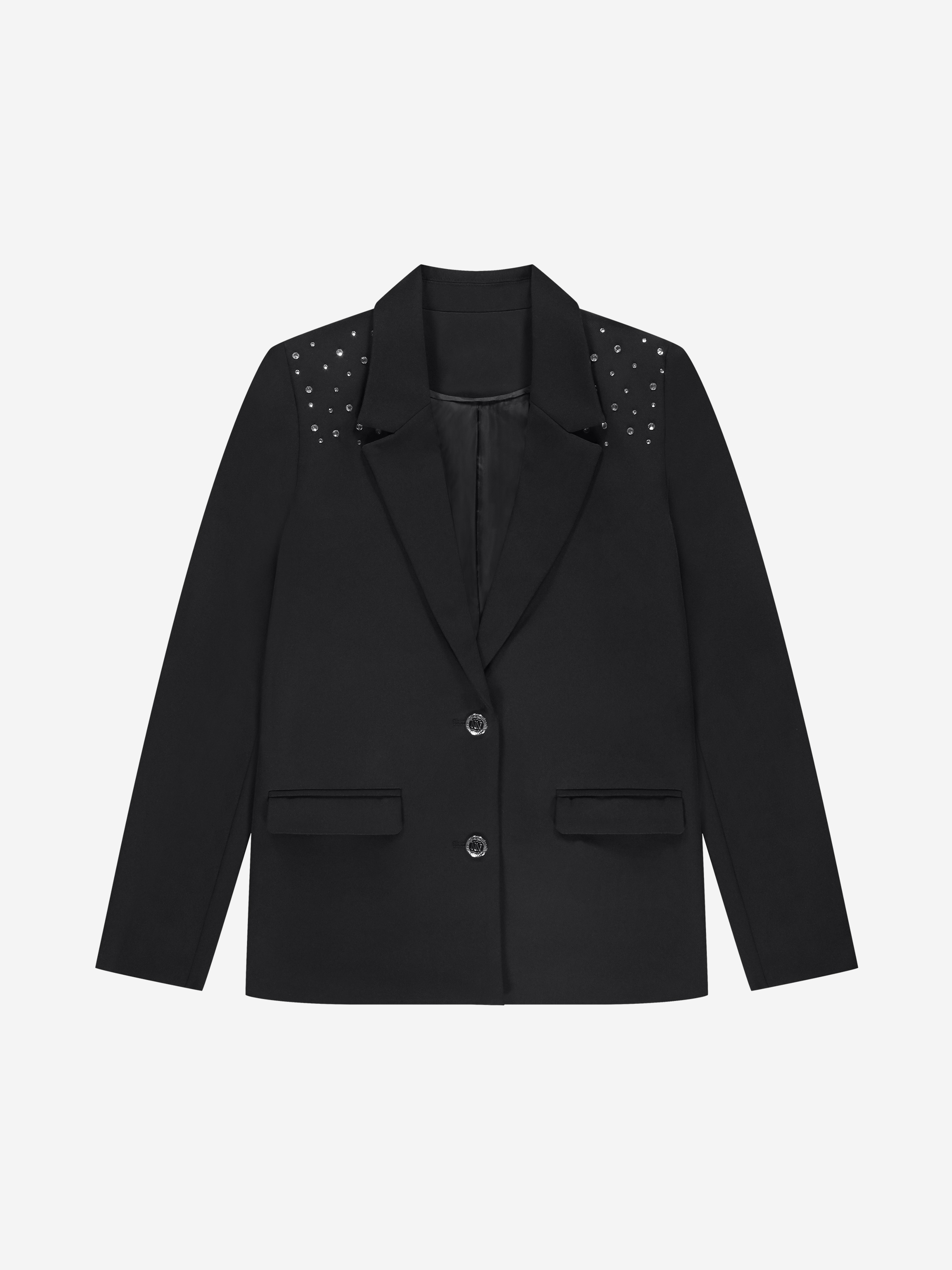 Blazer with glitter studs