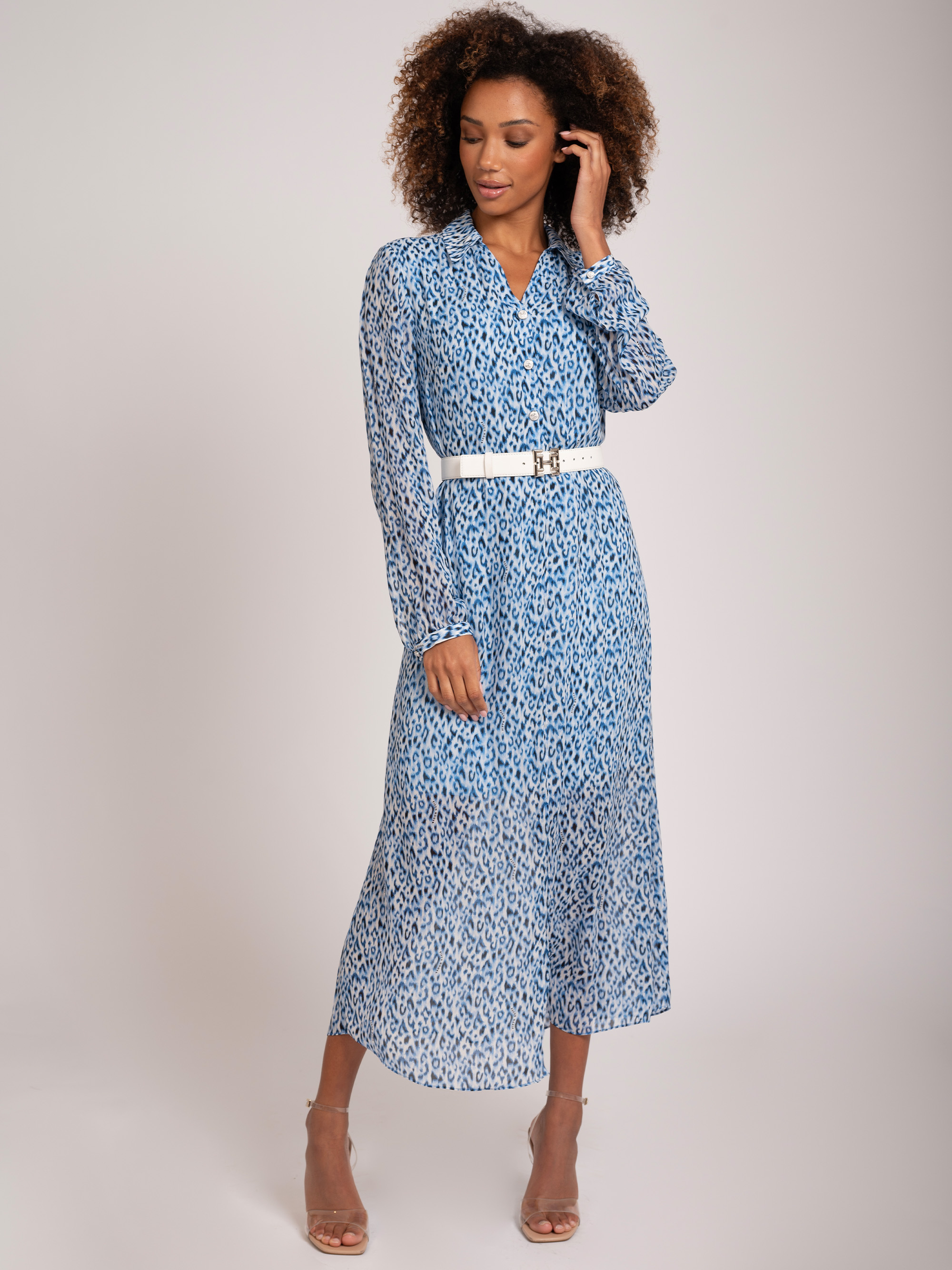 Dress with animal print