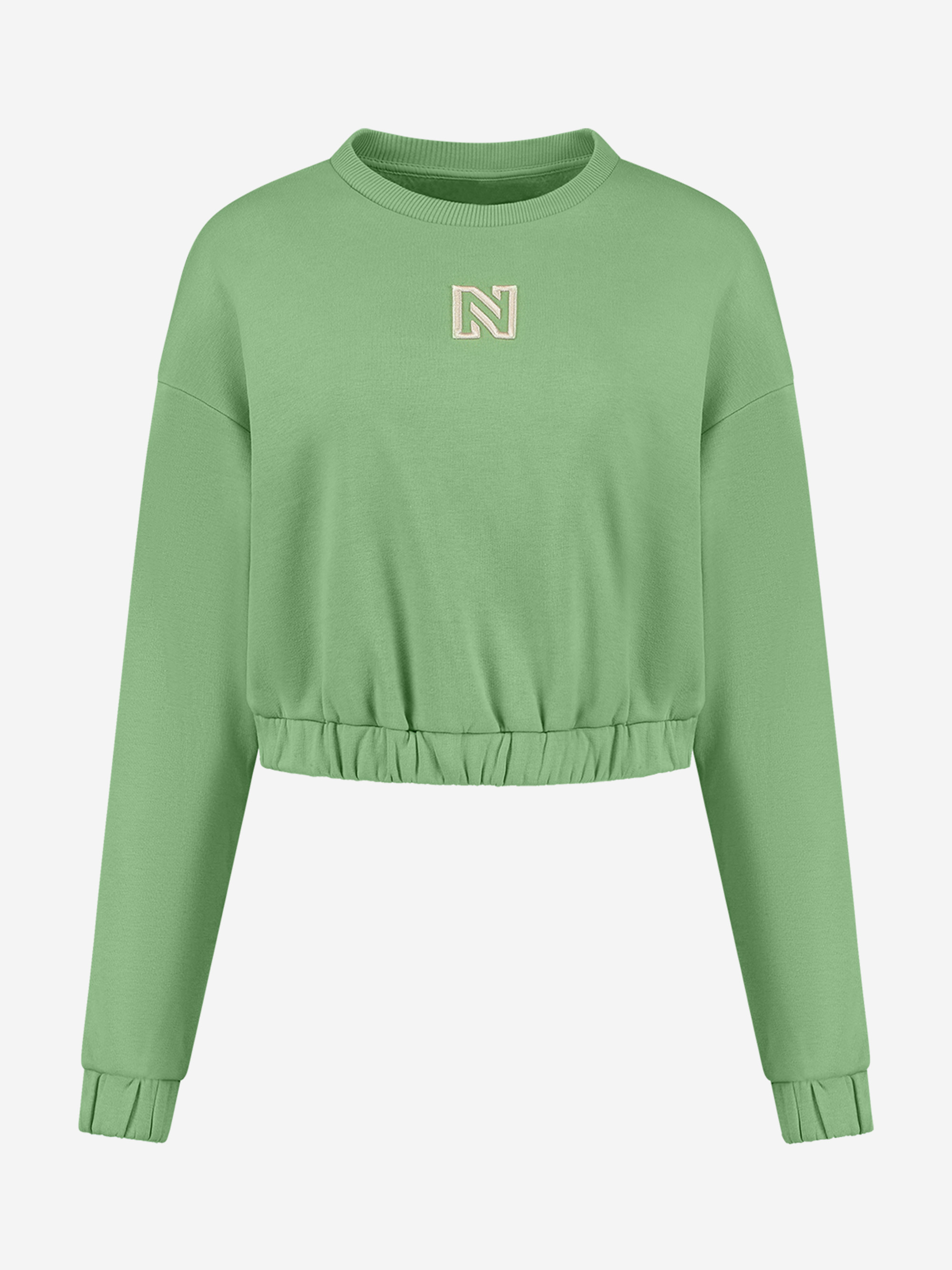 Cropped Sweater with N