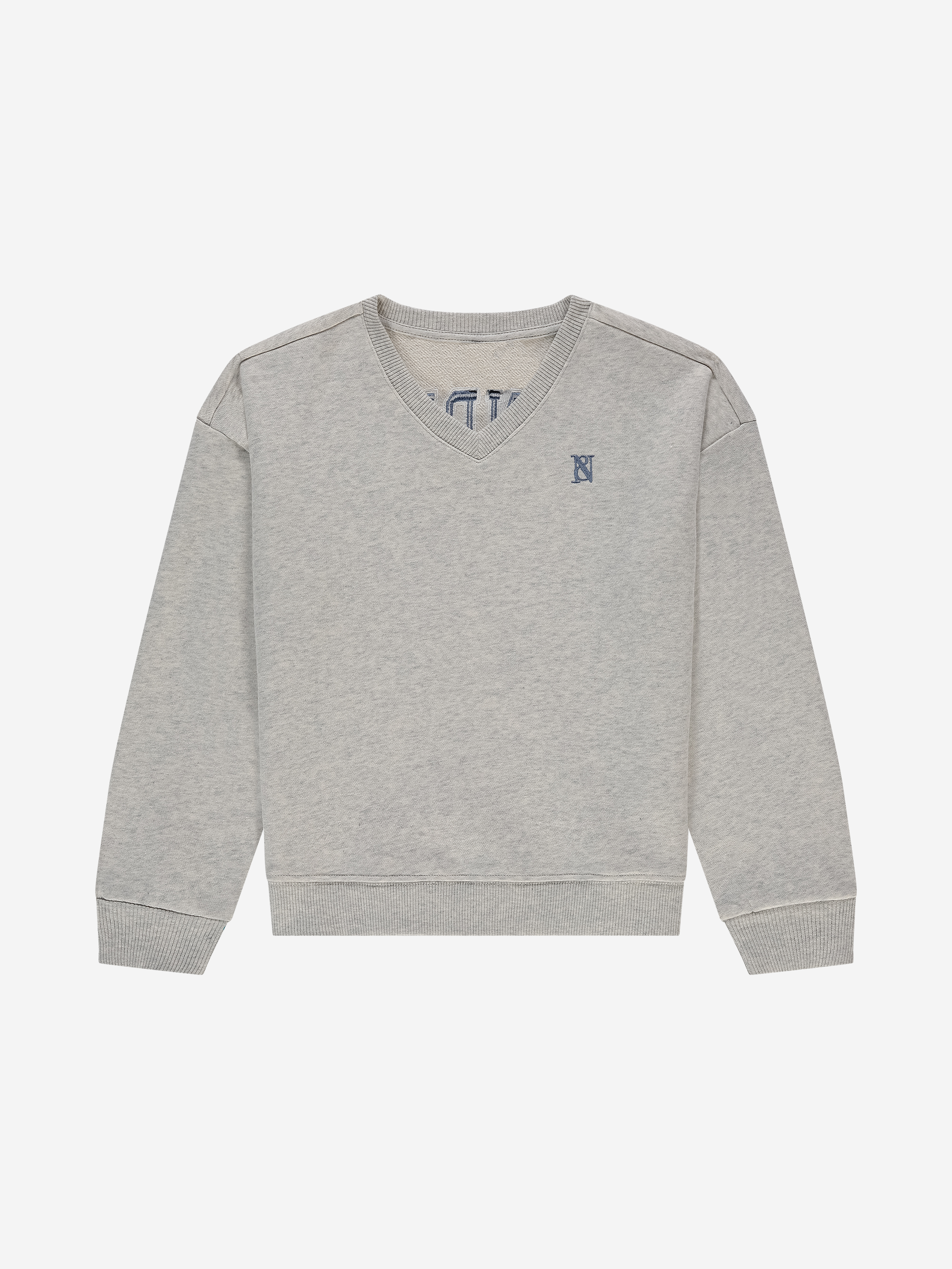 Sweater with V-neck and N&N logo