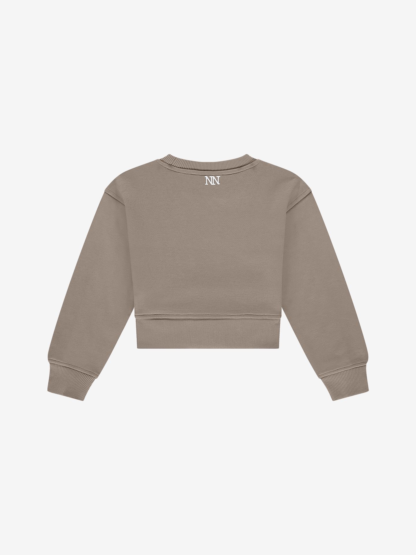 Sweater met geborduurde tekst