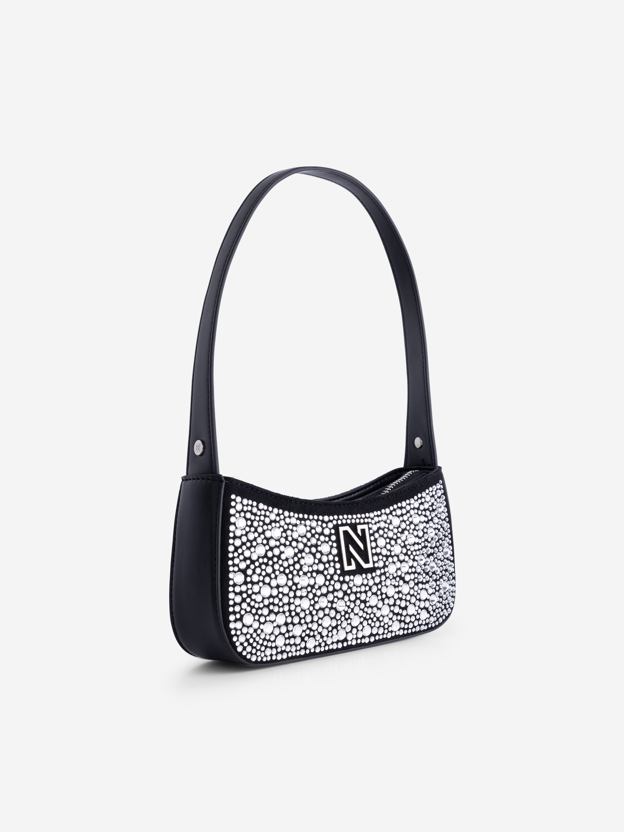 Shoulderbag with crystals