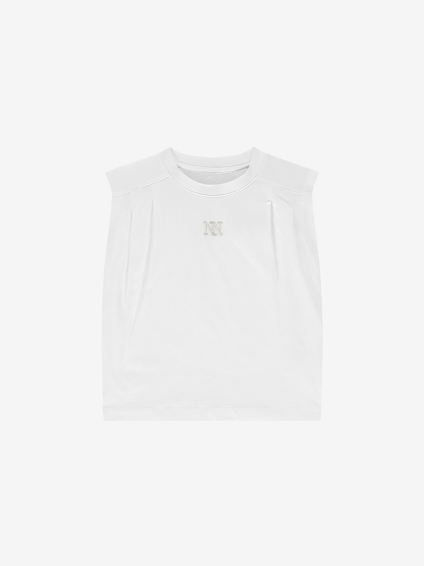 Mouwloos T-shirt met logo