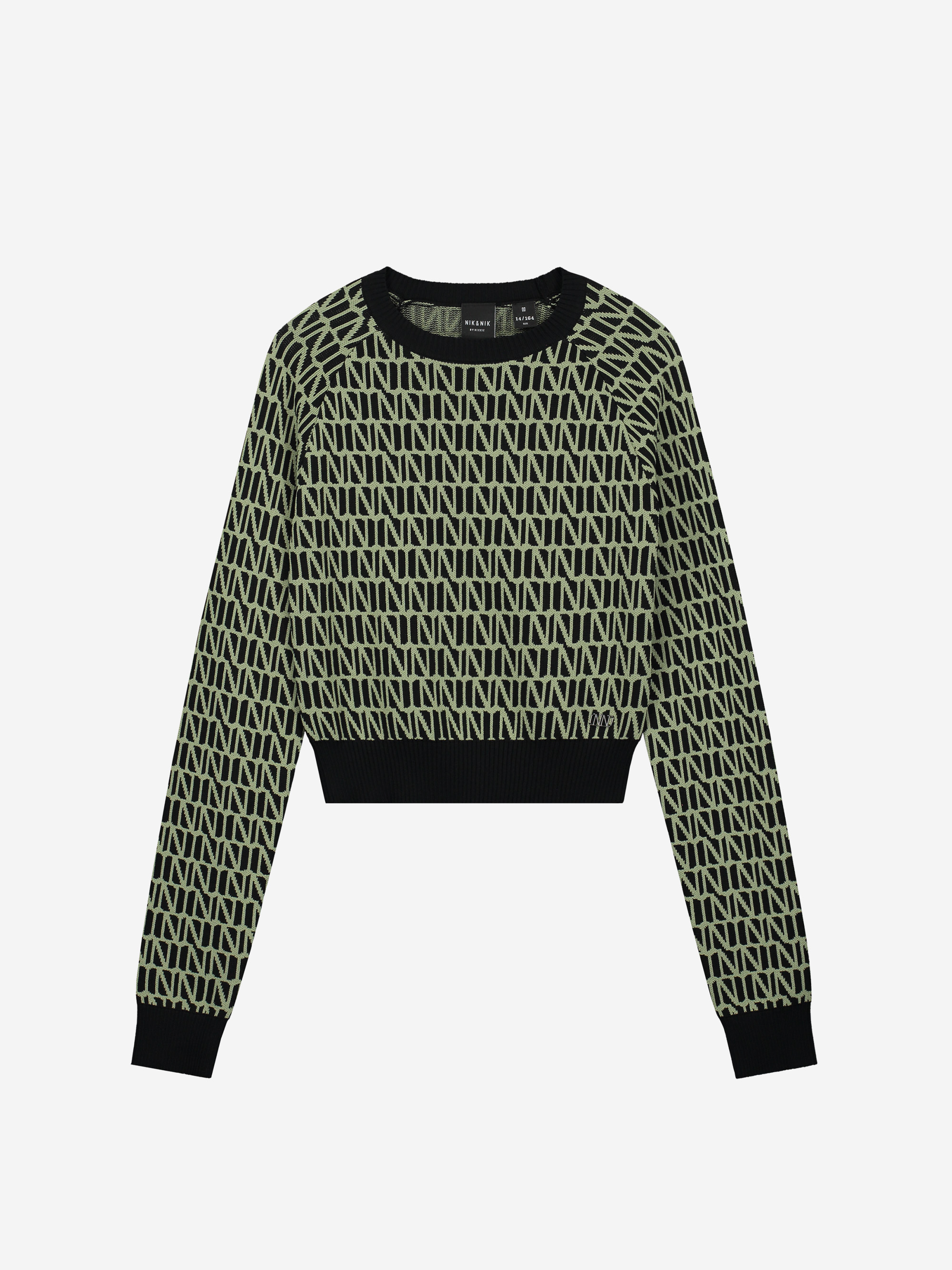 Sweater with logo pattern