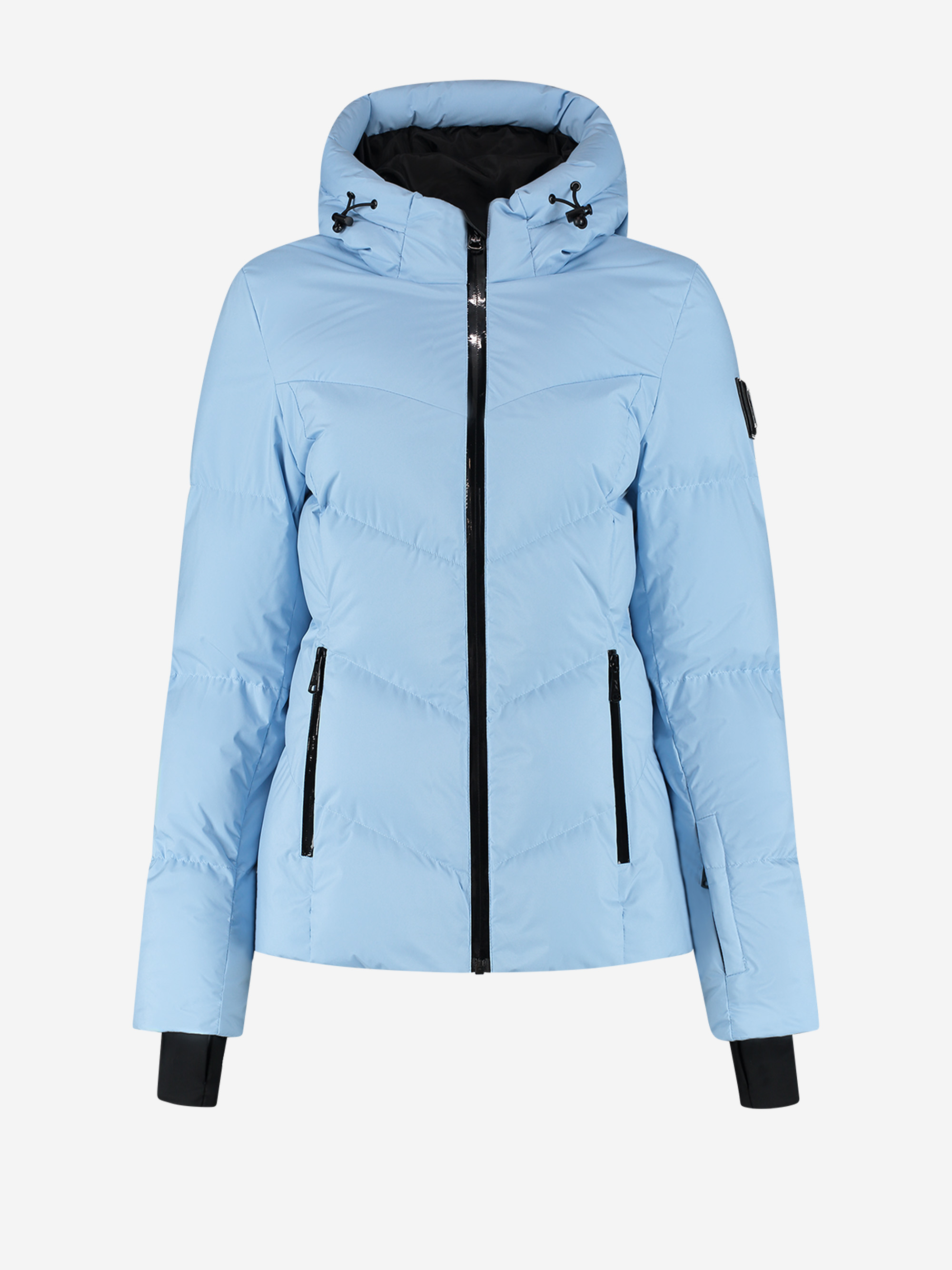 Ski jas met capuchon en sneeuwvangers