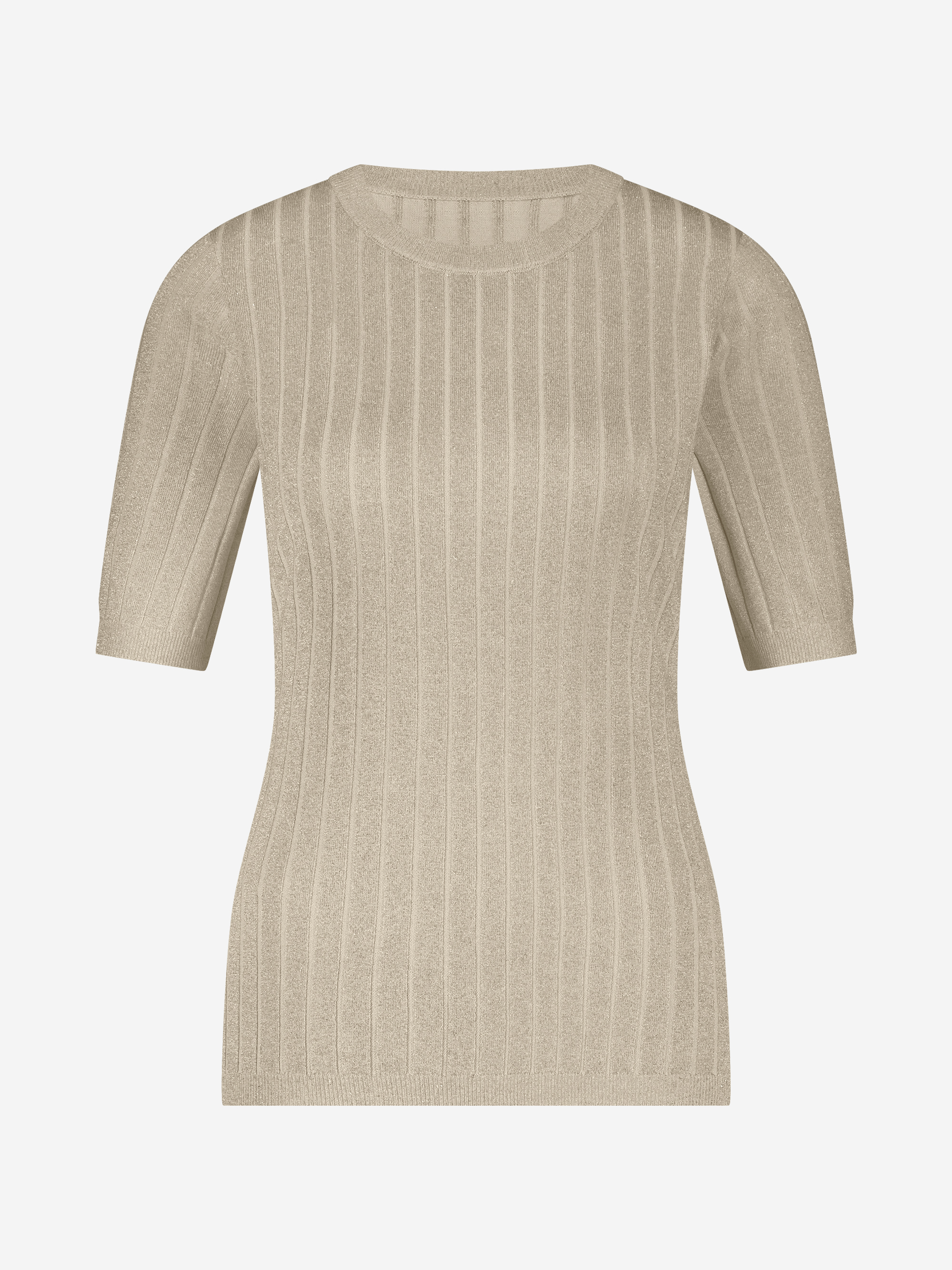 Ribbed top with glitter