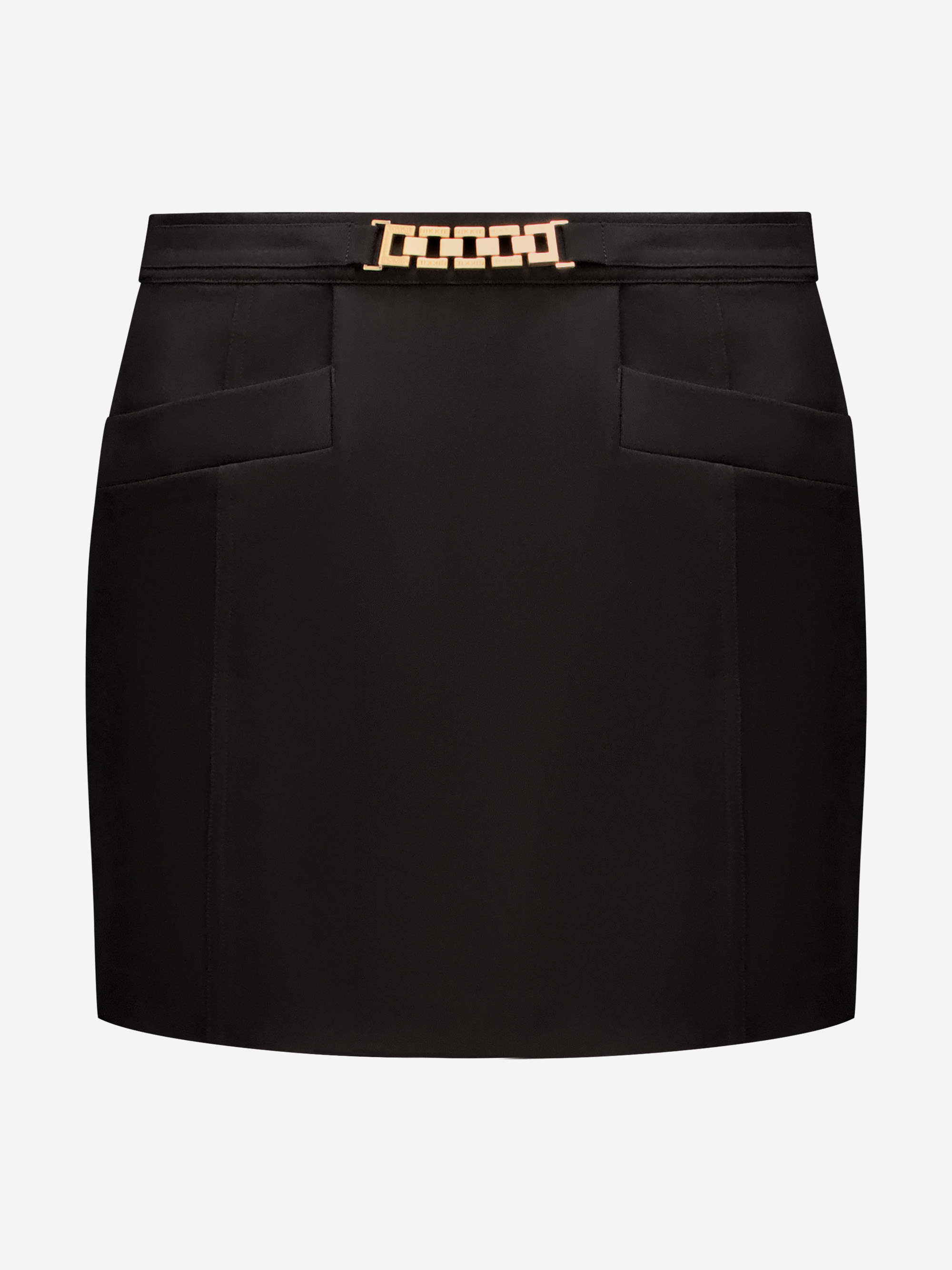Aansluitende korte skort met ketting detail