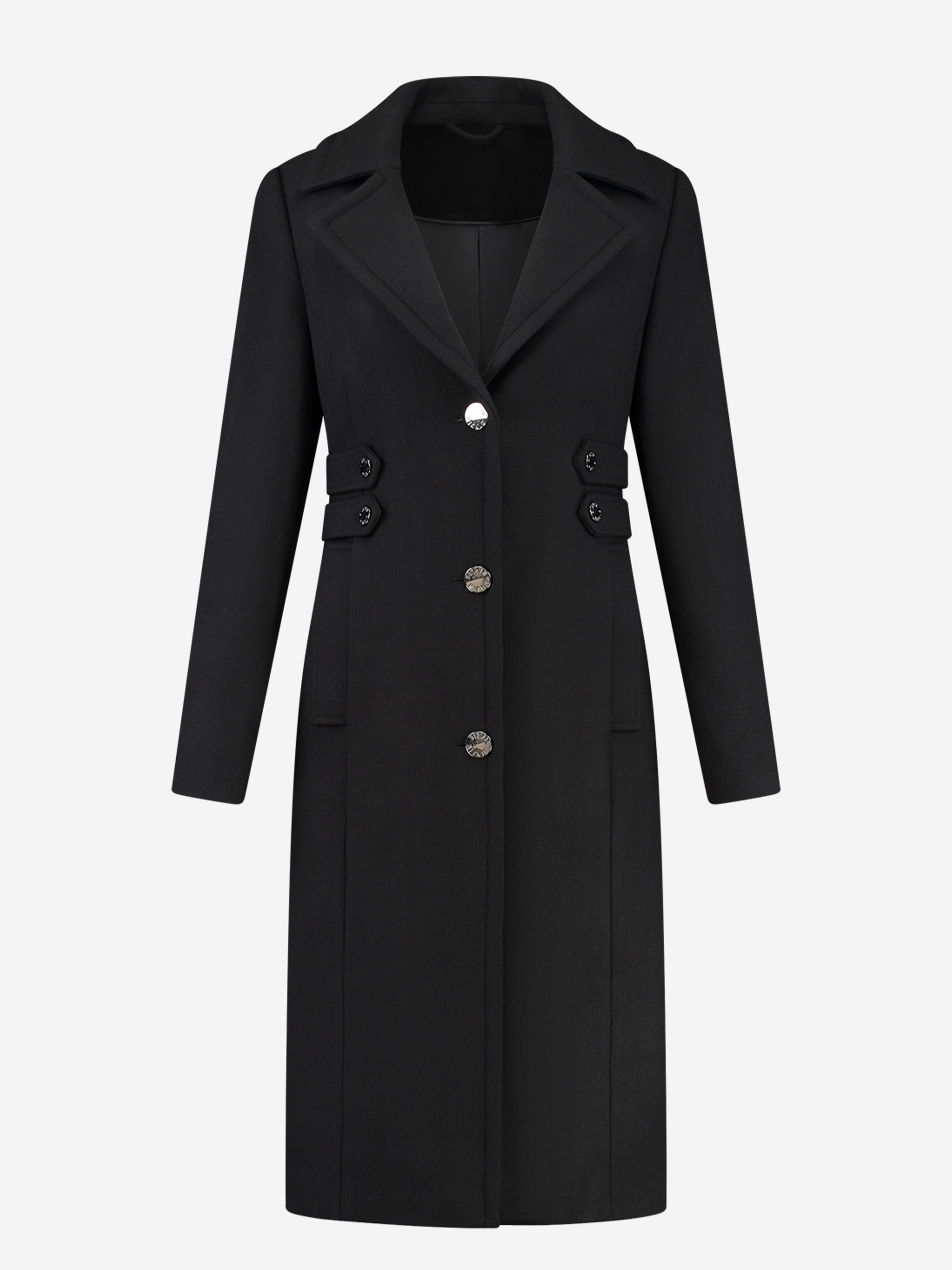 Long coat with buttons