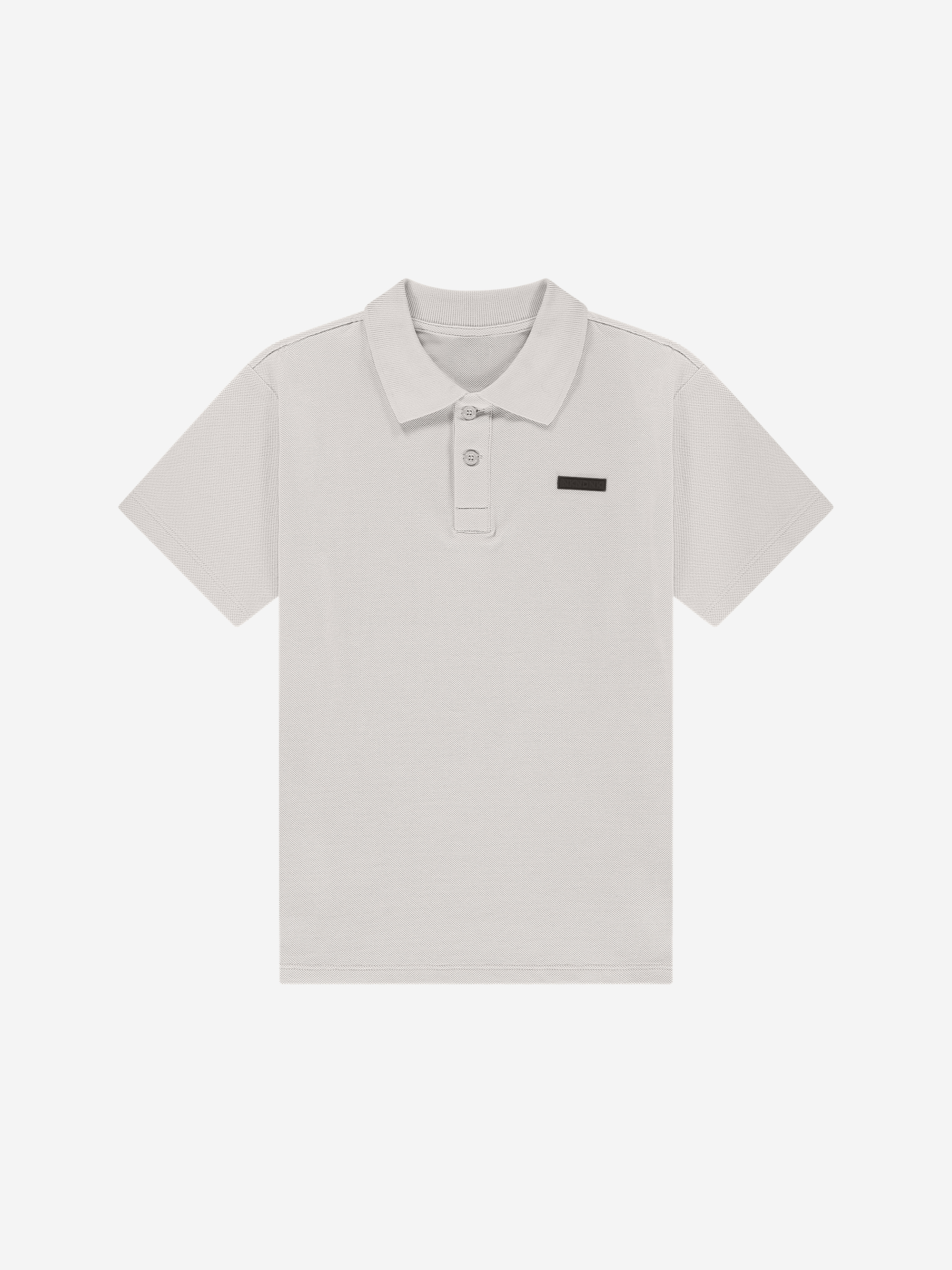 Polo with logo patch