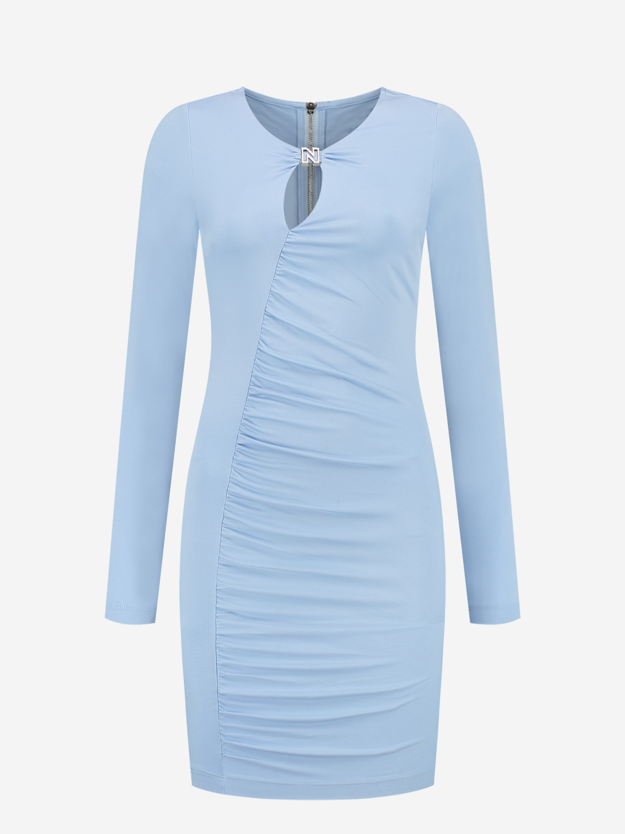 Fitted jurk met cut-out