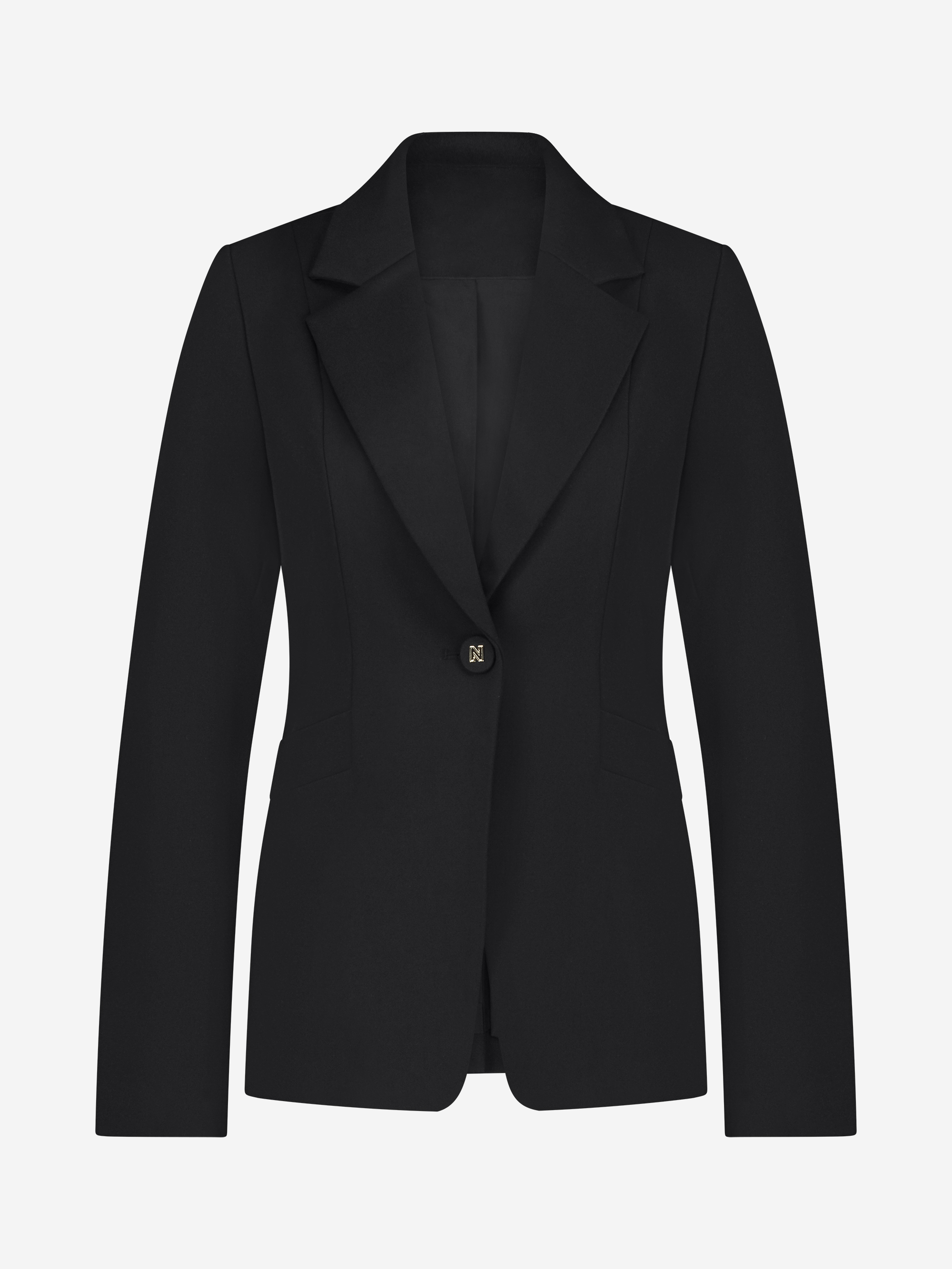 Classic blazer with N-button and lapel collar