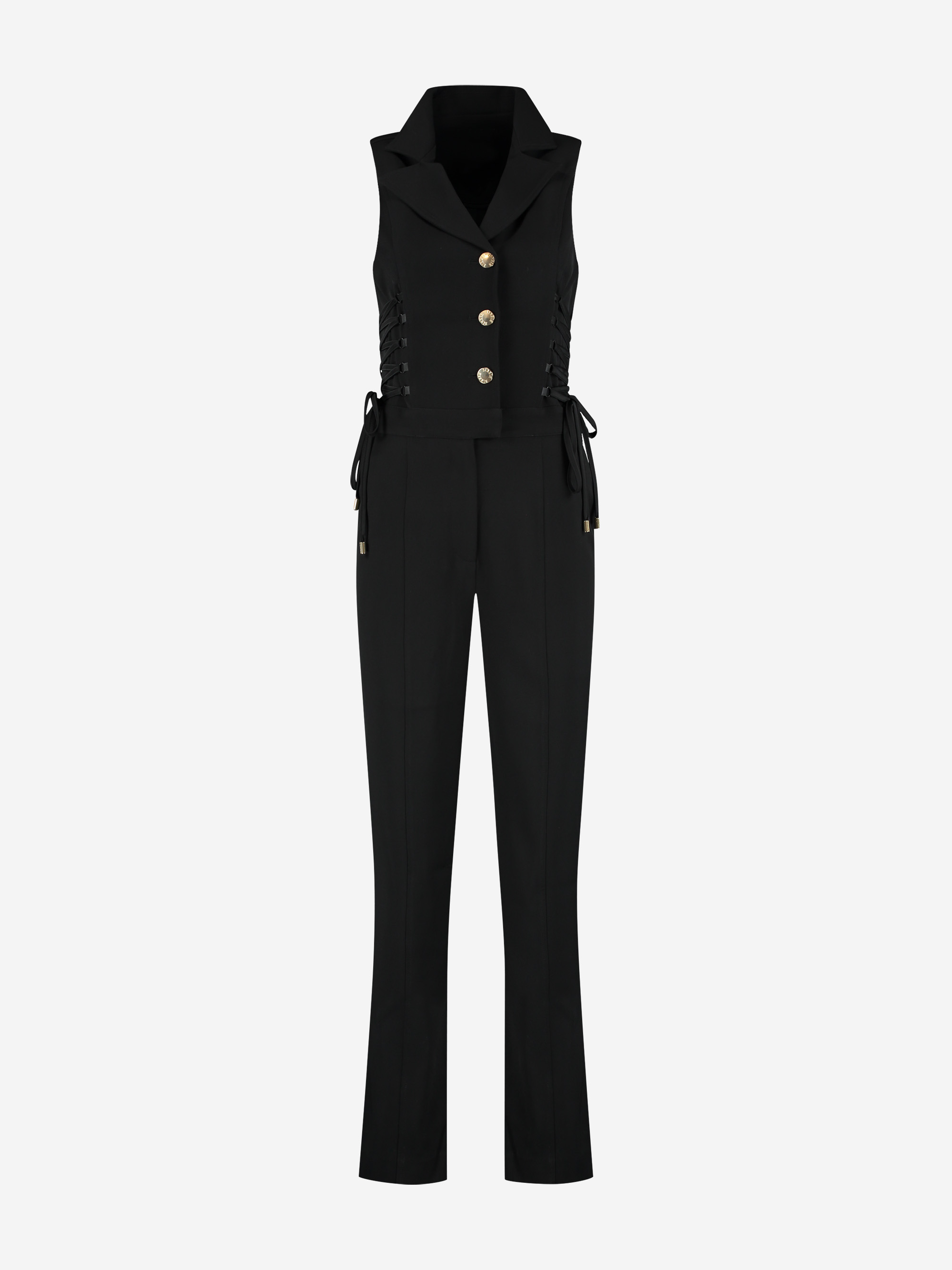 Fitted jumpsuit with lace details