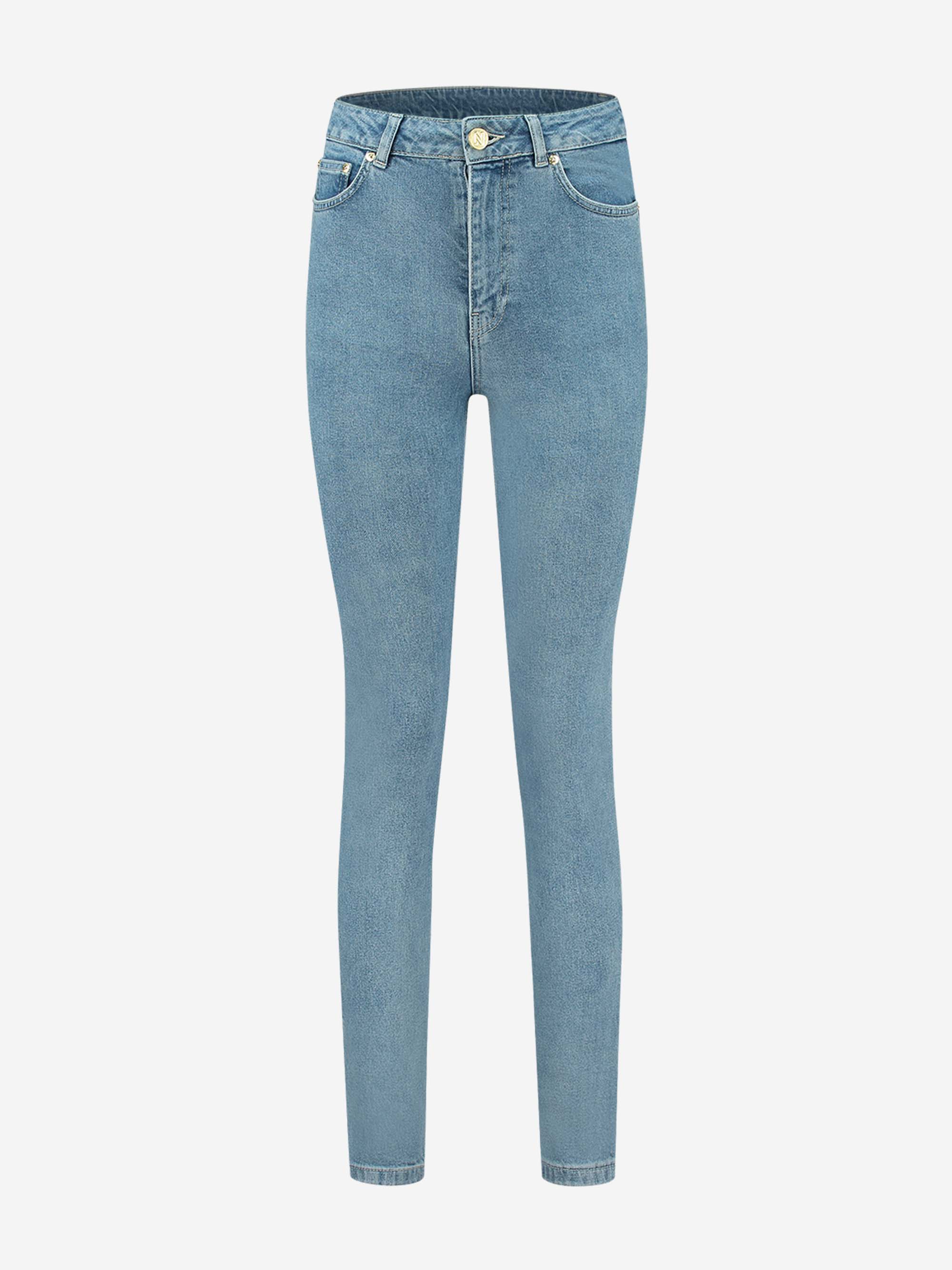 High rise skinny denim jeans