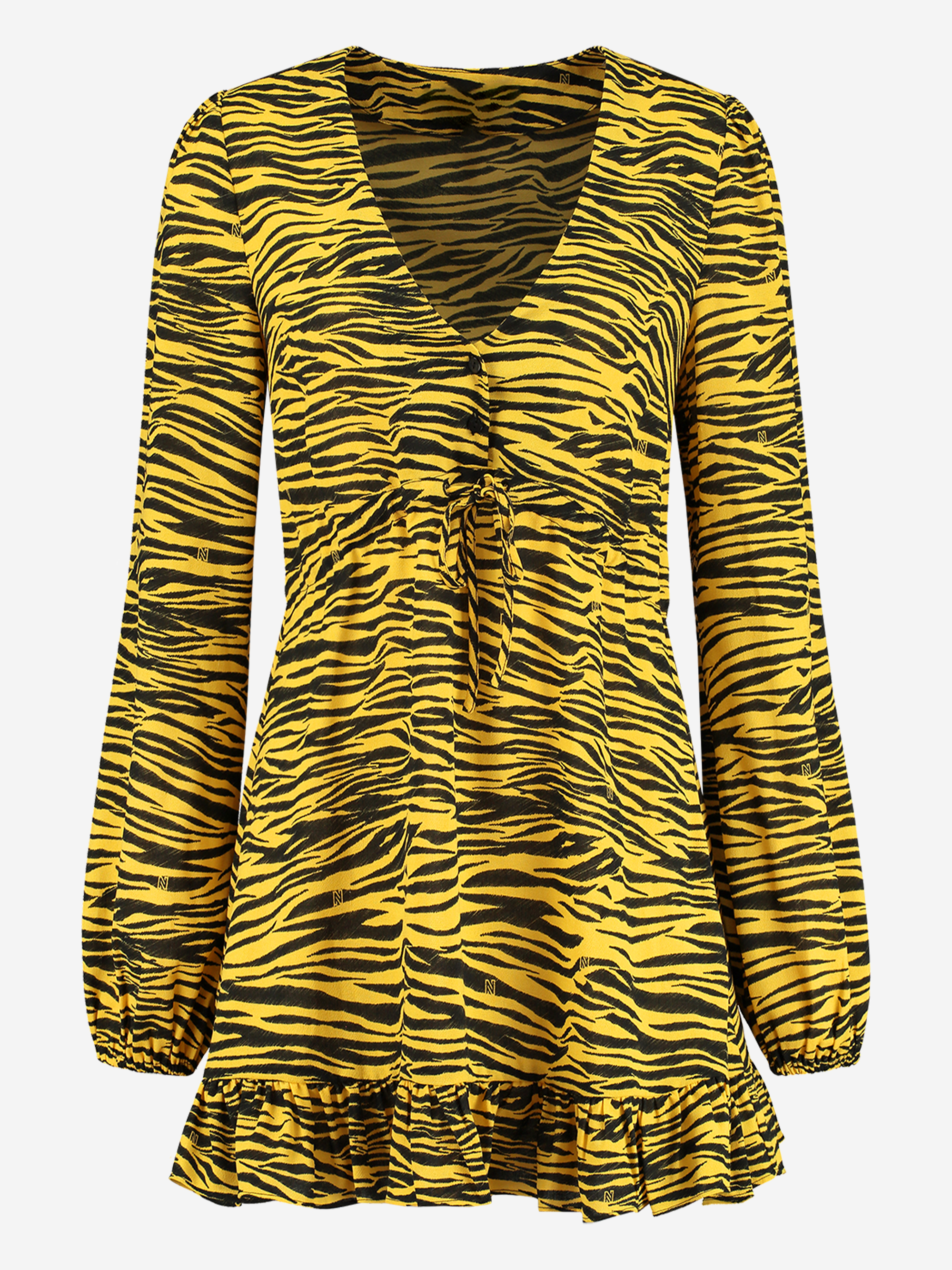DRESS WITH ALL-OVER TIGER PRINT