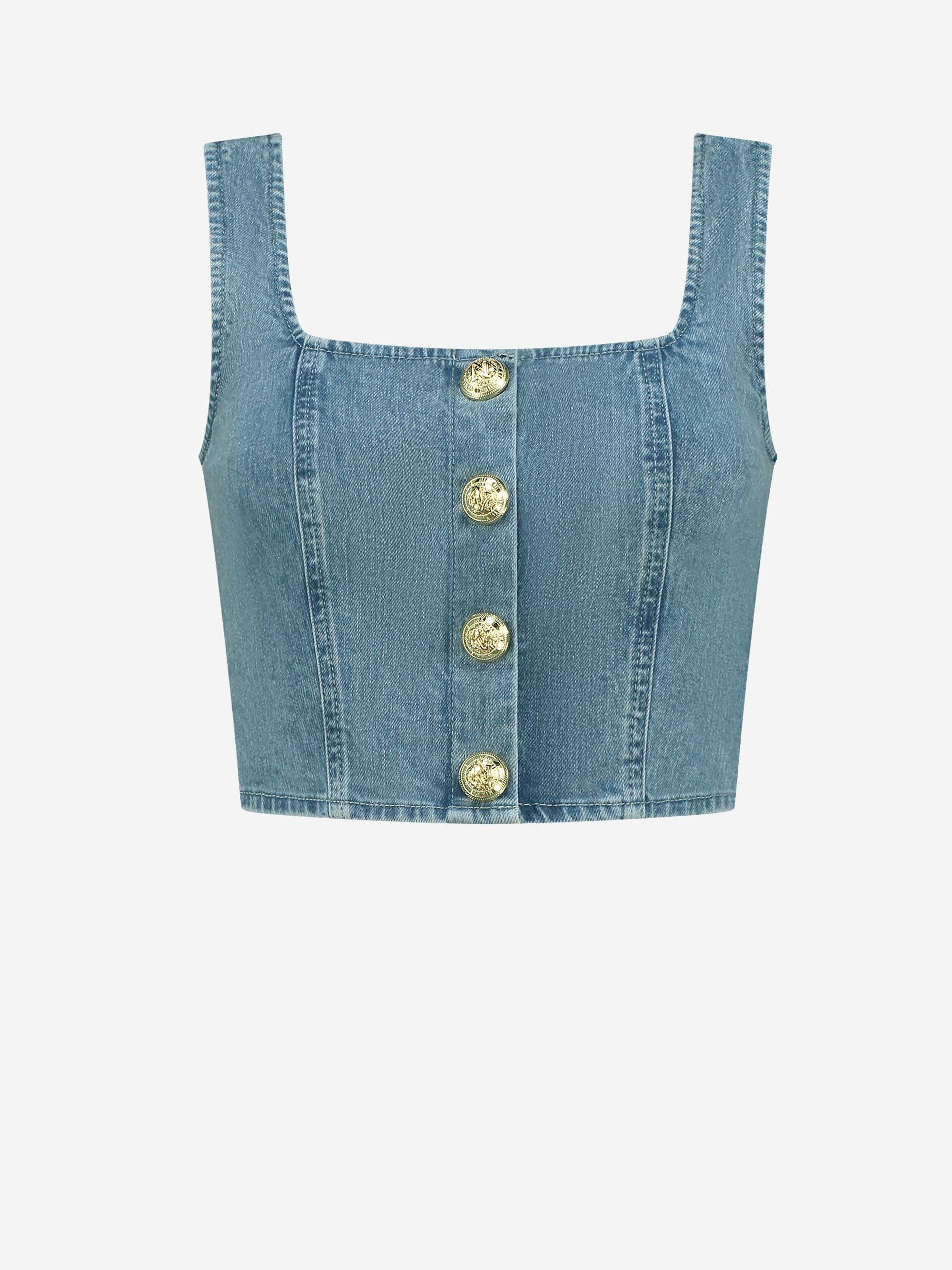 Chelsea Blue Denim Top