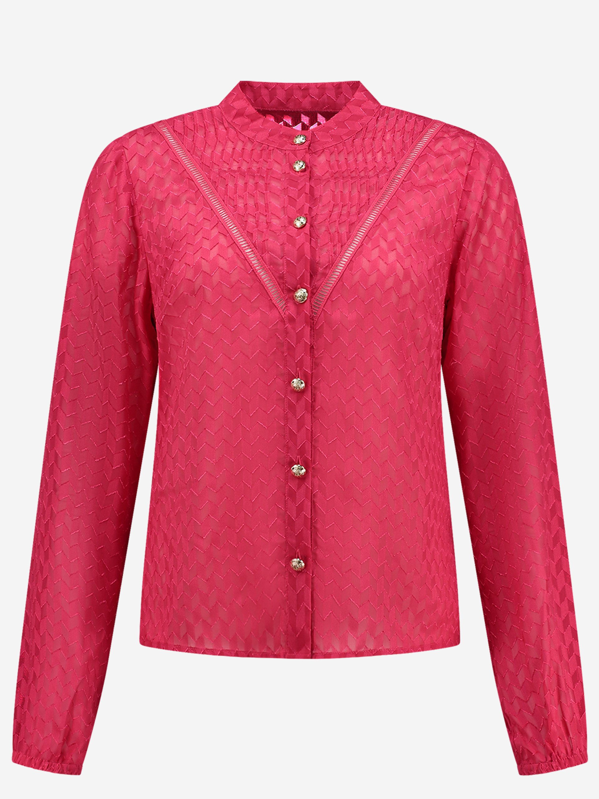 Blouse with high neck 