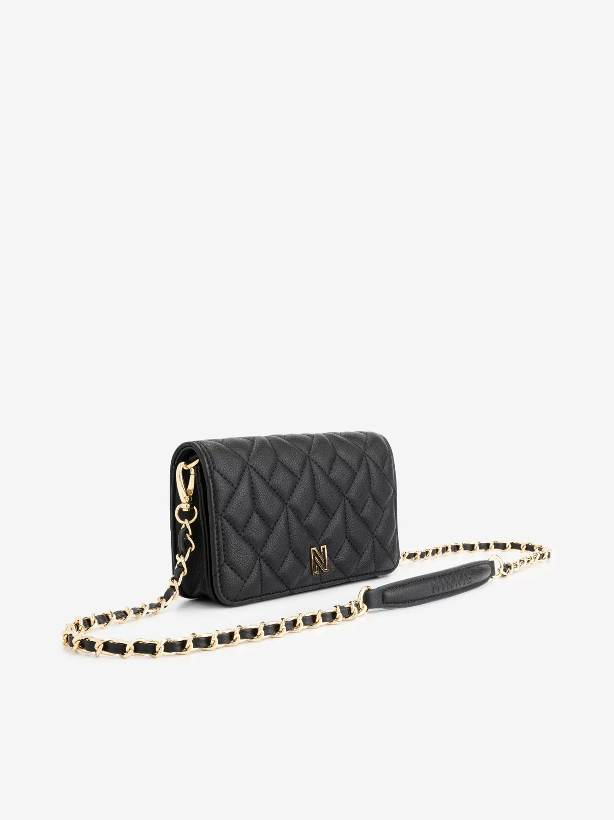 Small Padded shoulderbag with chain