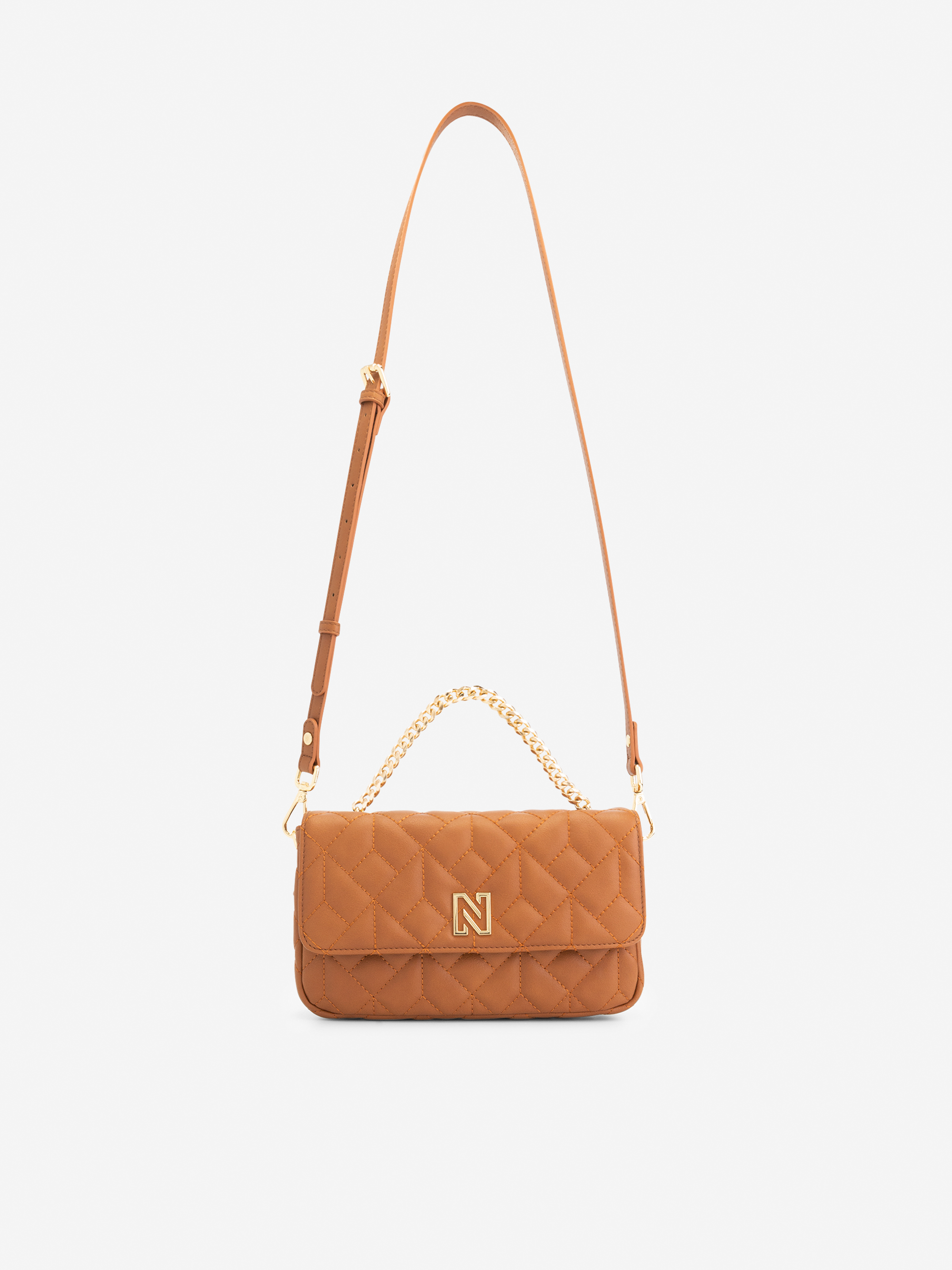  Quilted shoulder bag with chain