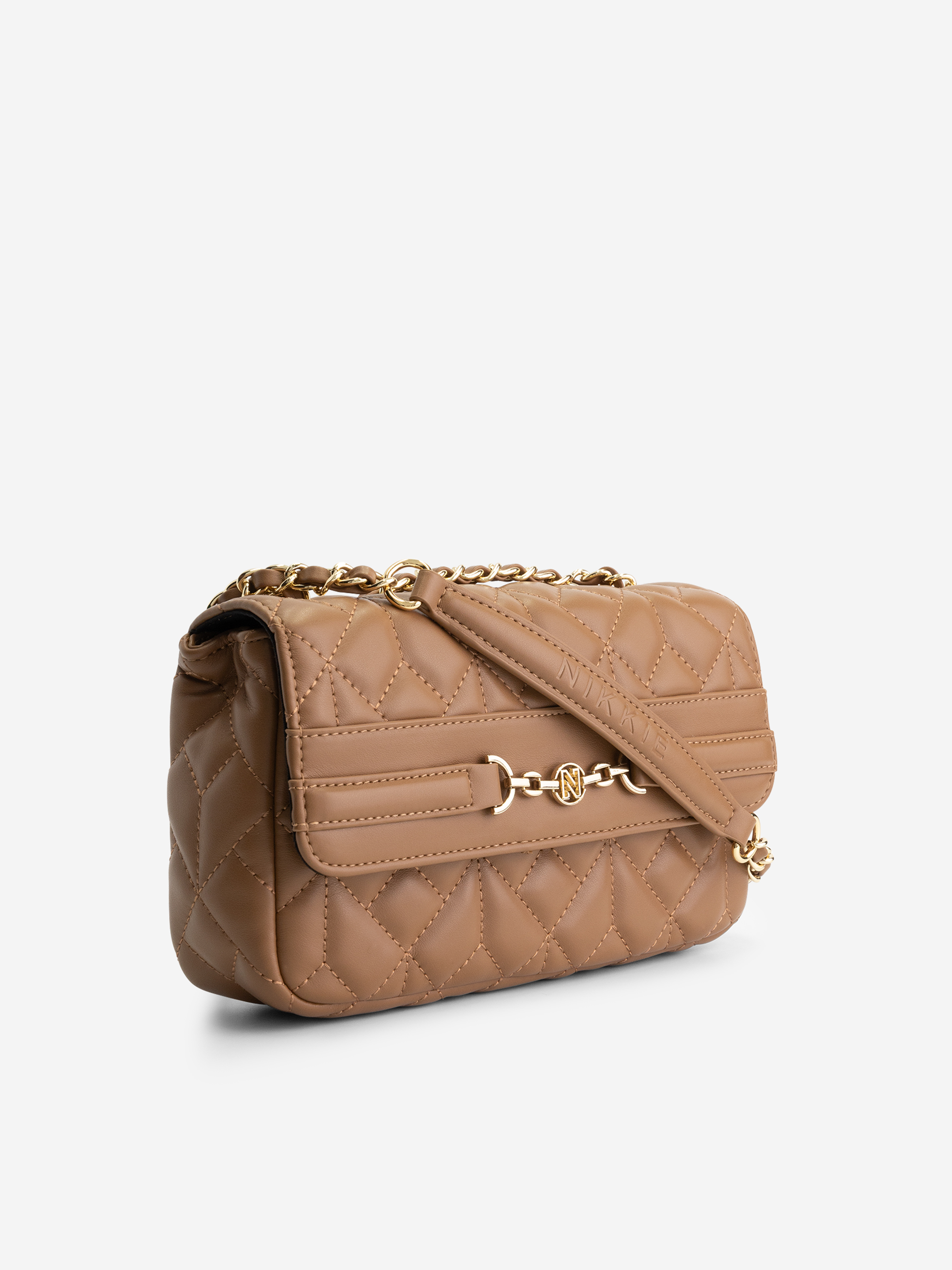 Quilted bag with chain detail 