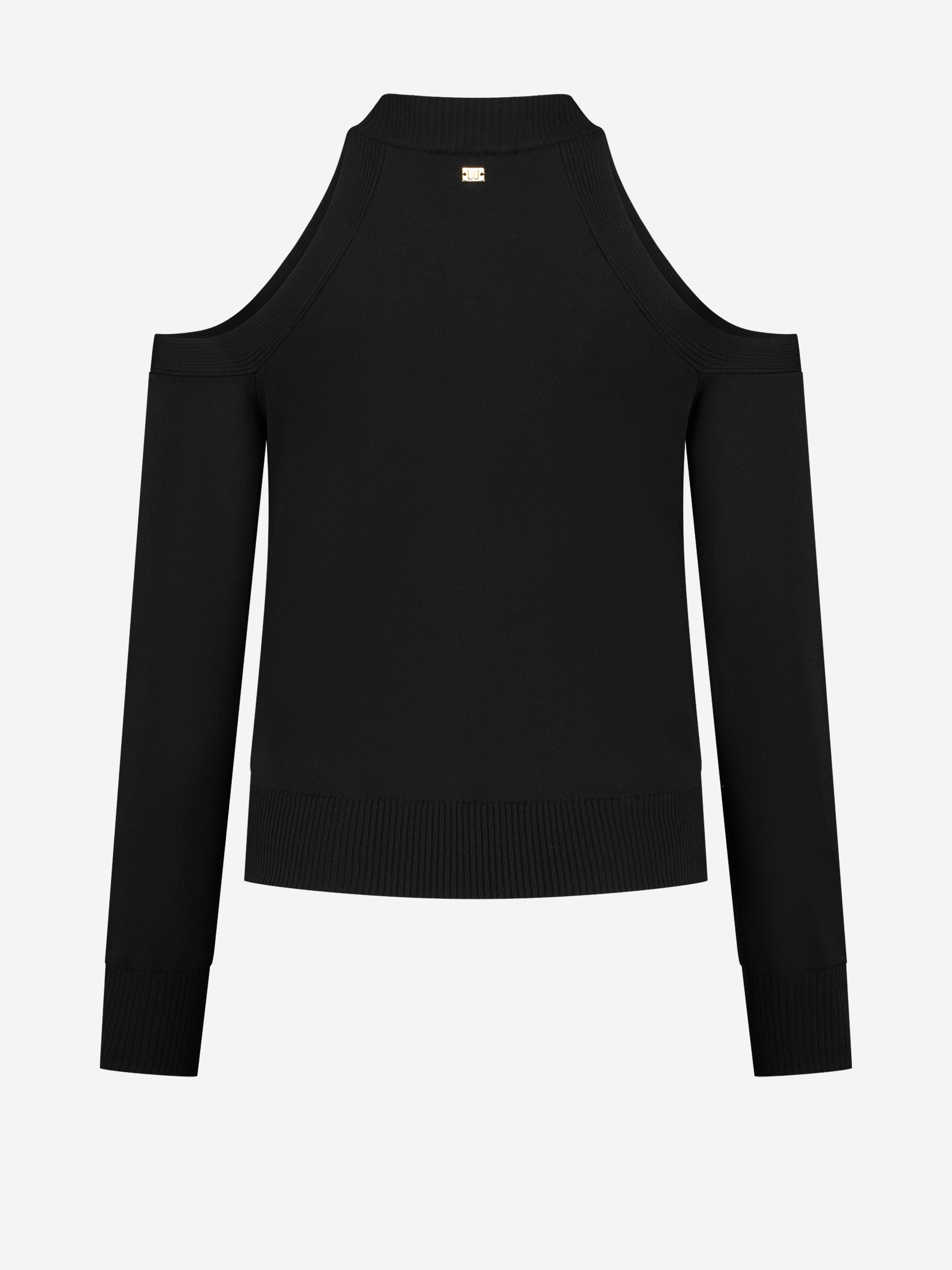 Sweater with open shoulders