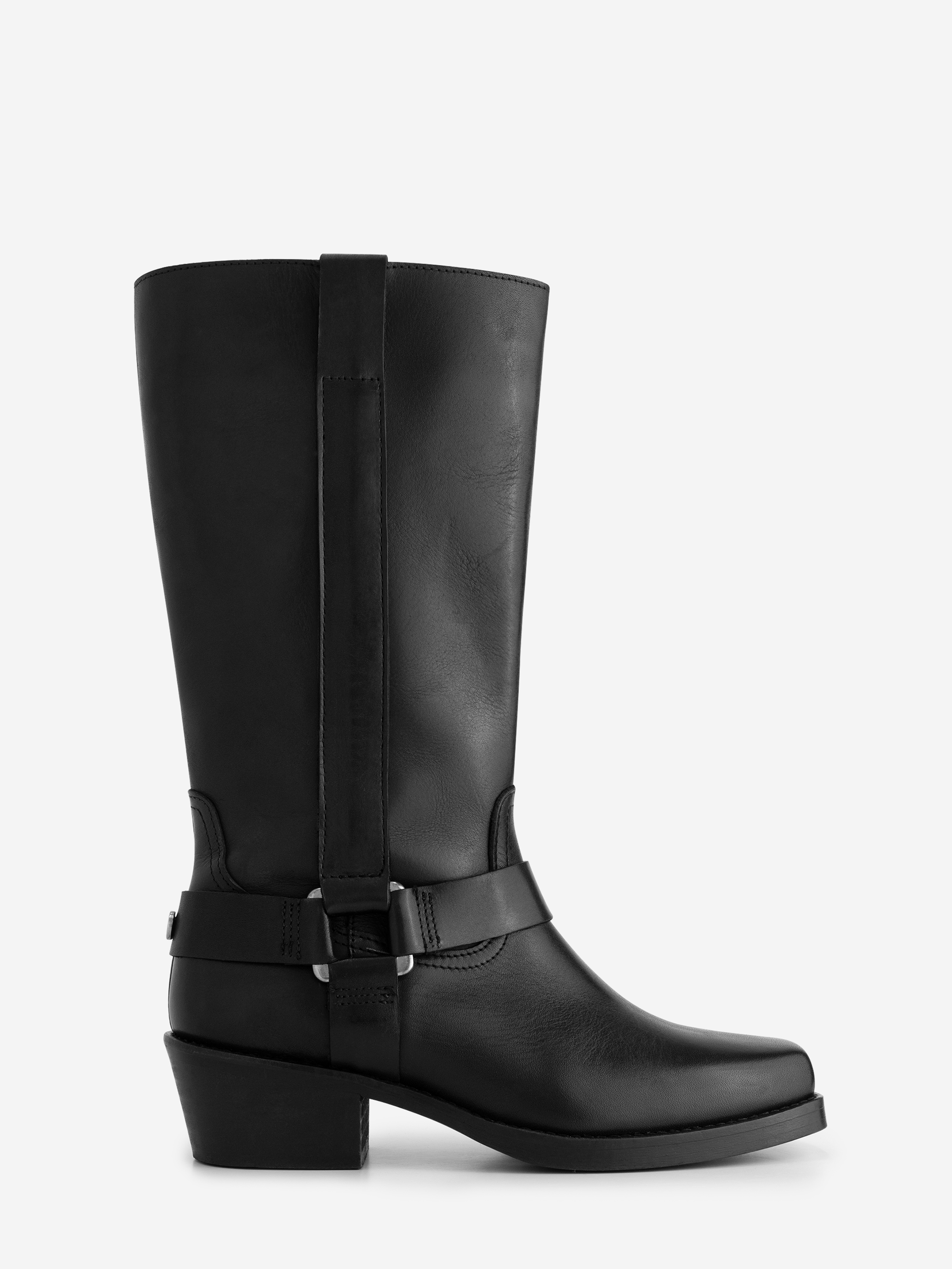 Leren biker boots