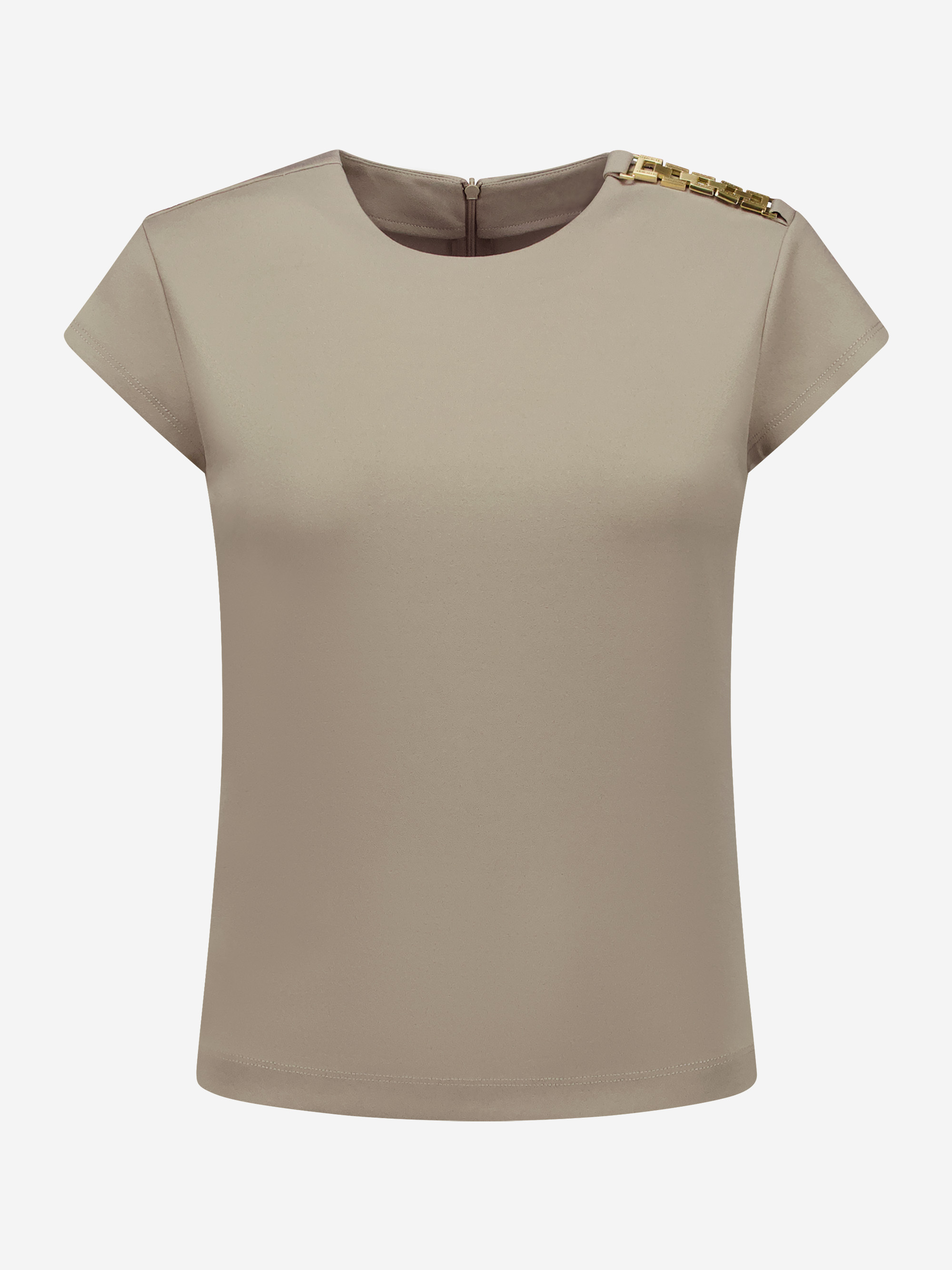 Fitted top with chain detail