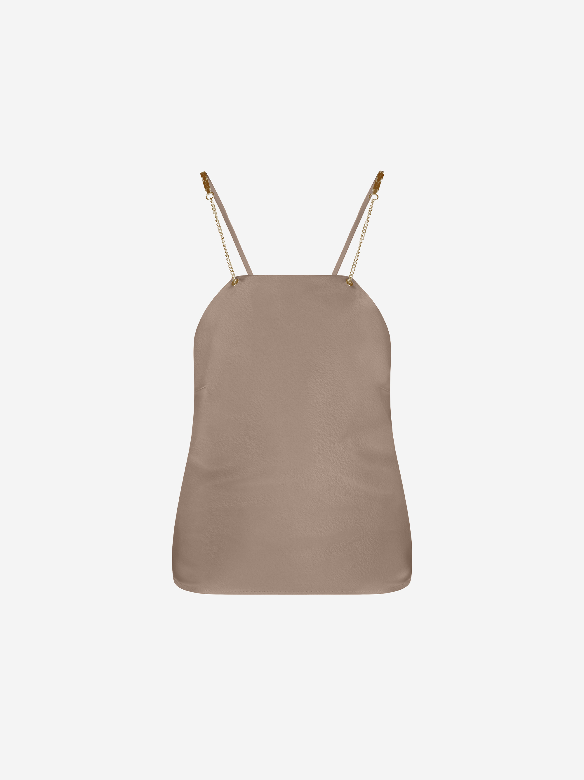 Satijnen top met ketting details