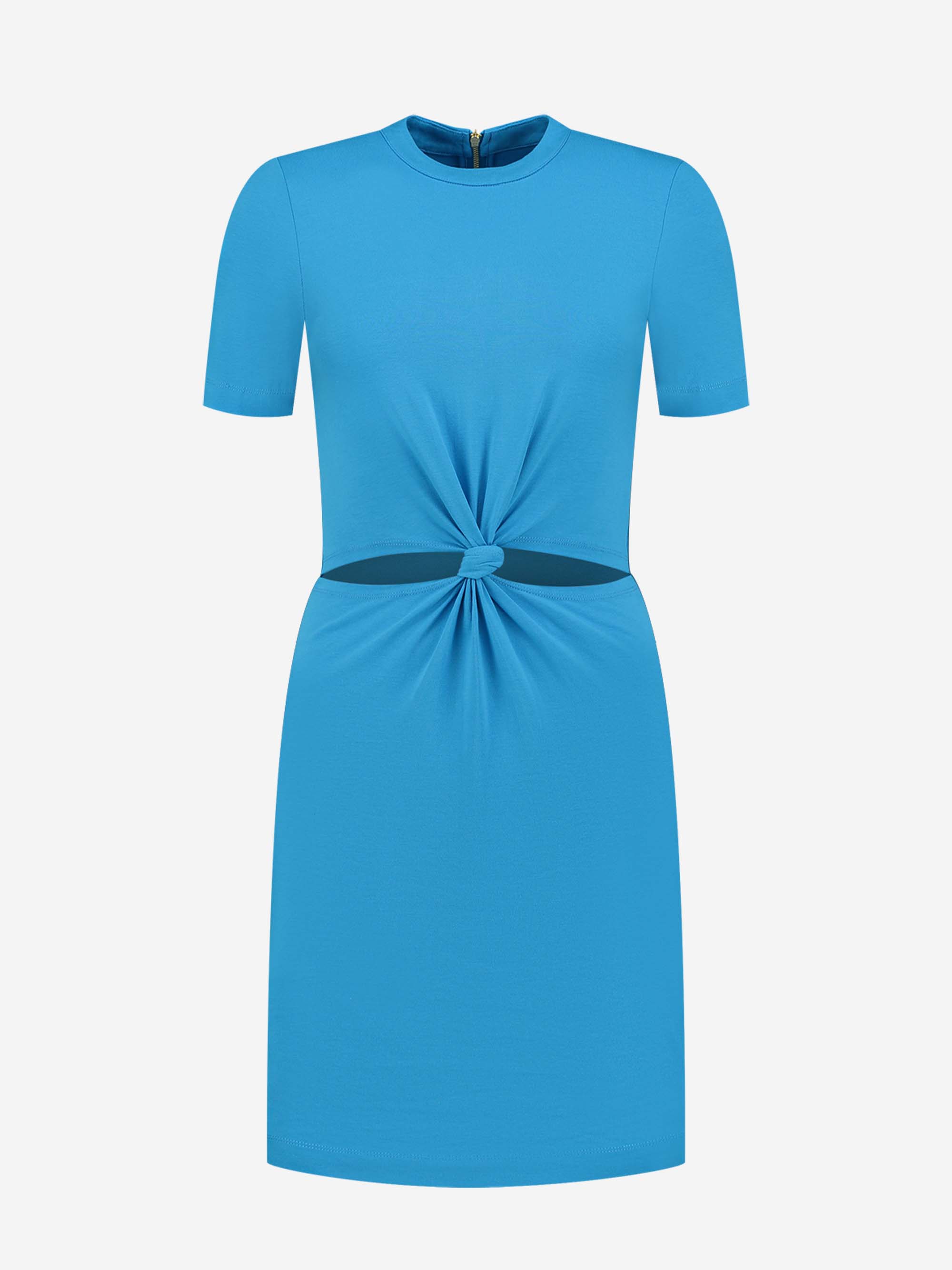 Fitted dress with knot