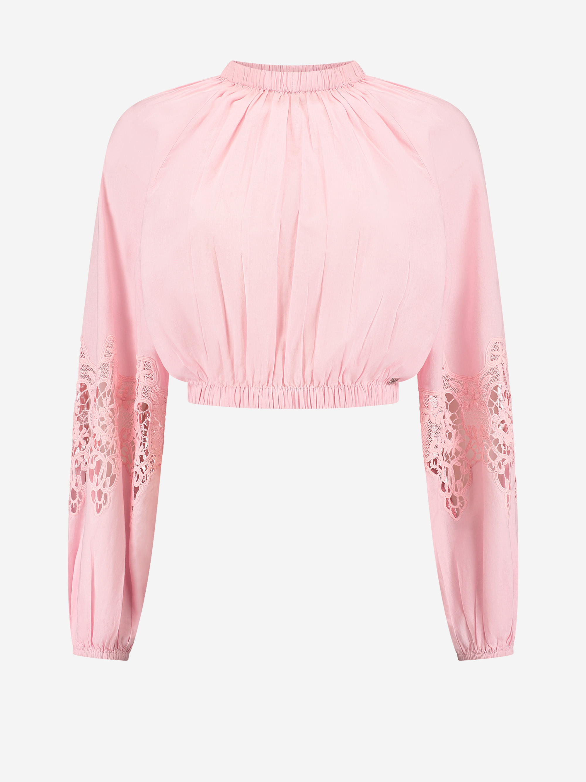 Cropped blouse with Embroidery