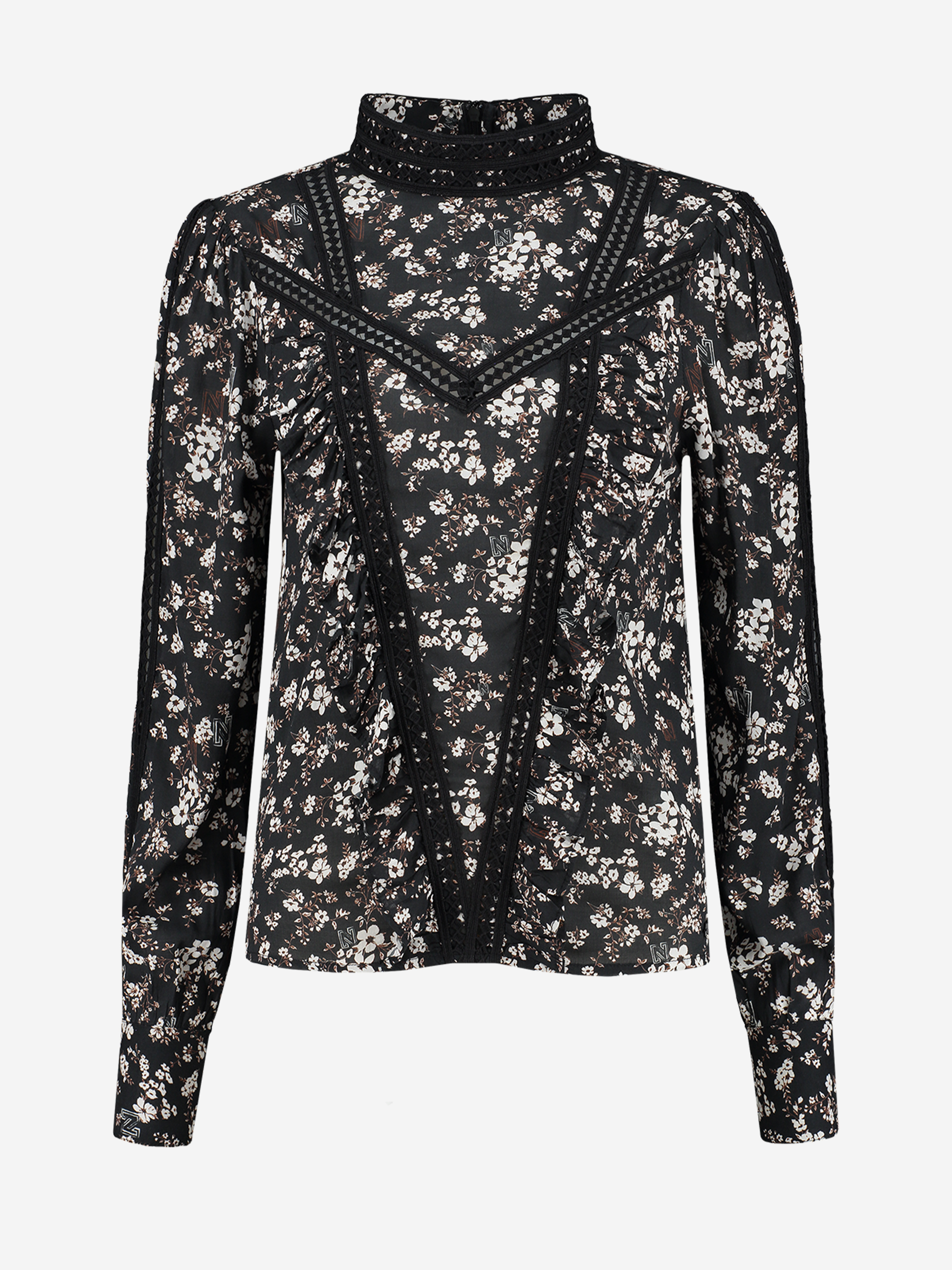 Tape Flower Blouse