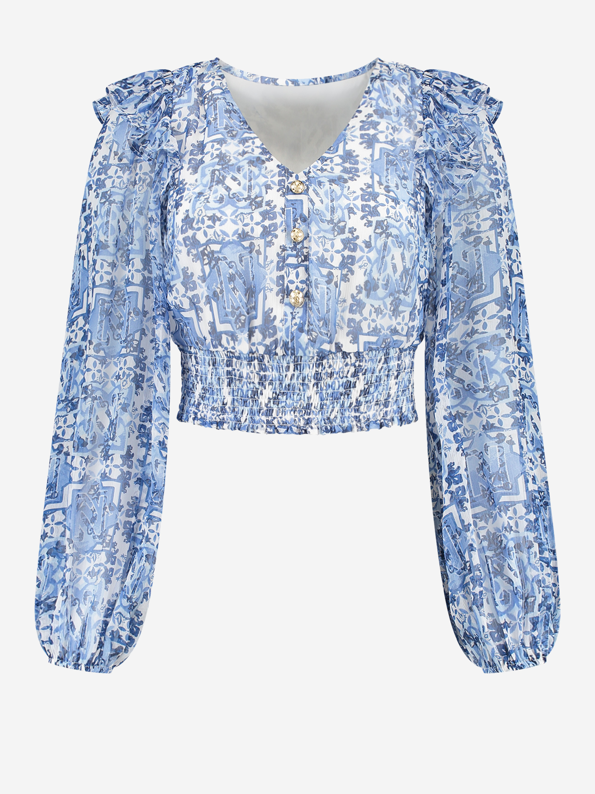Top met print