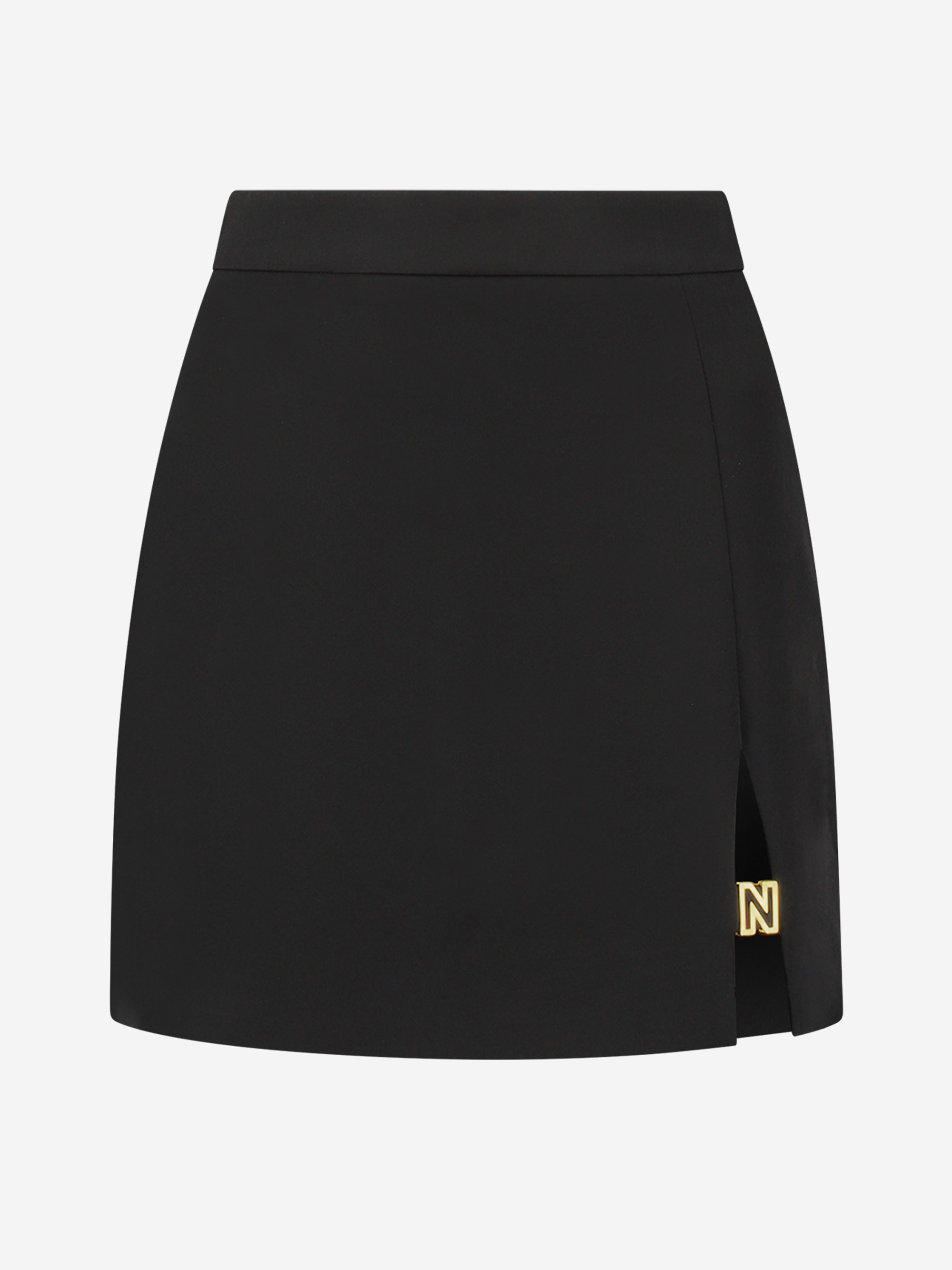 Fitted skirt with slit