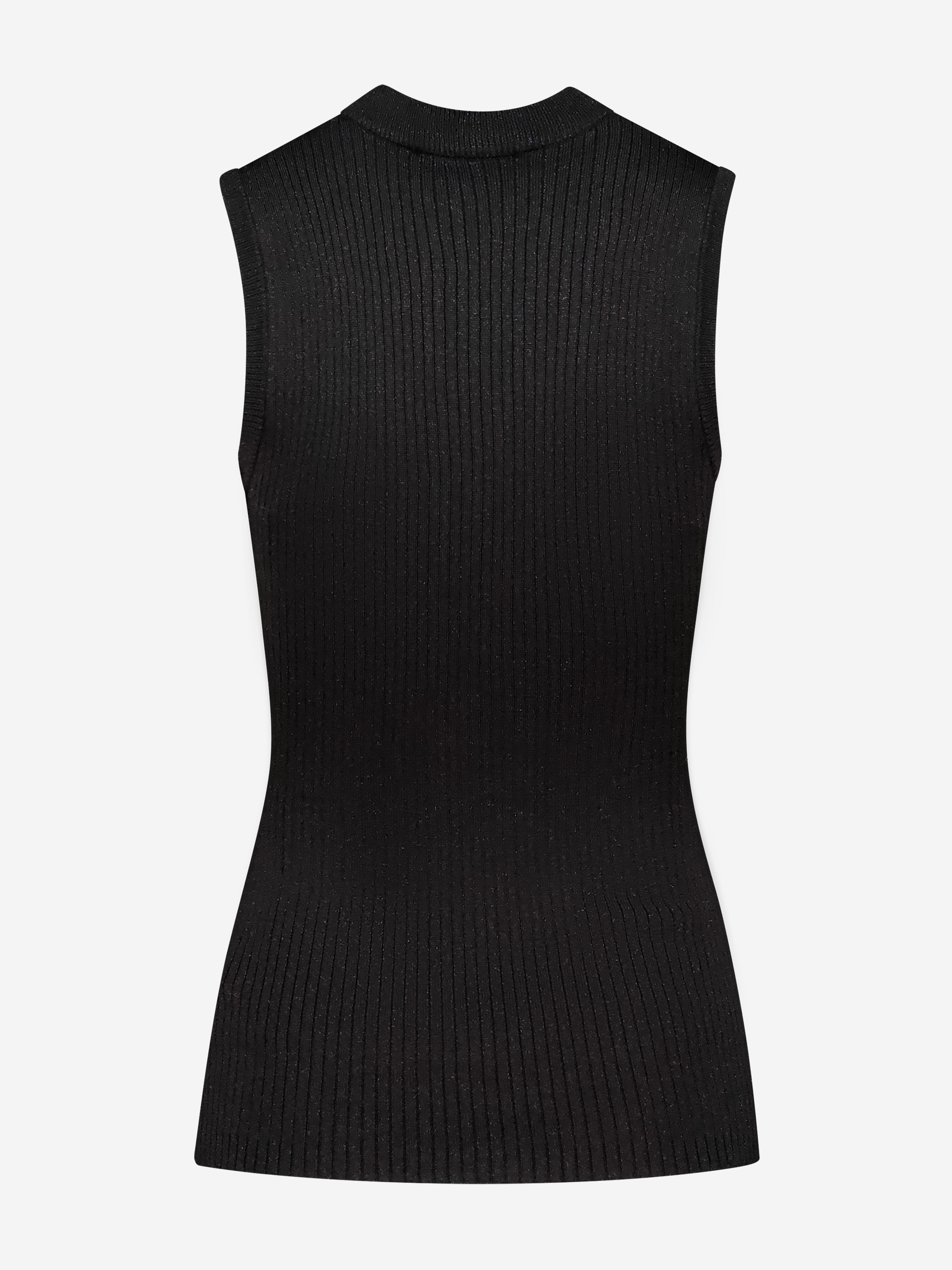 Aansluitende tank top met glitters
