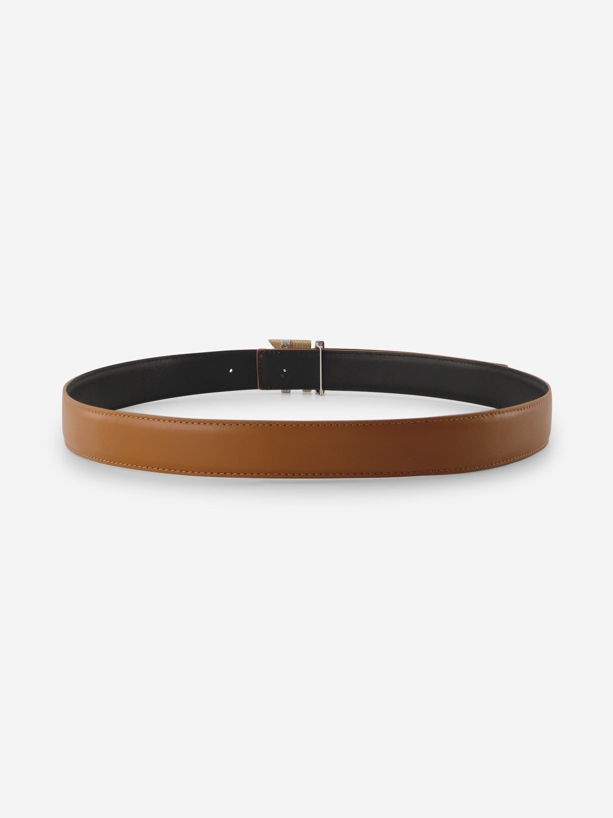 Leather belt with FIFTH HOUSE buckle