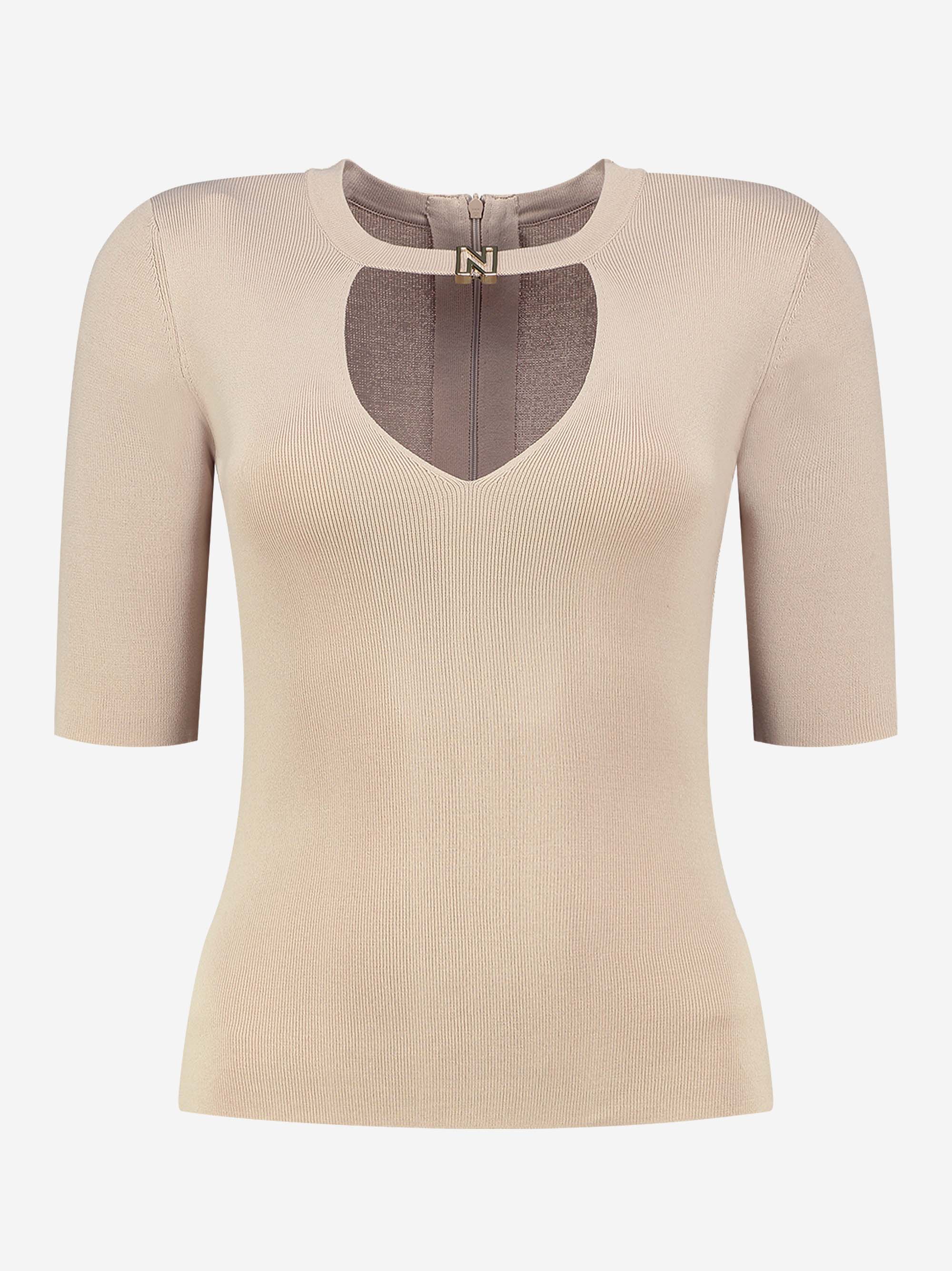 Aangesloten top met N logo 