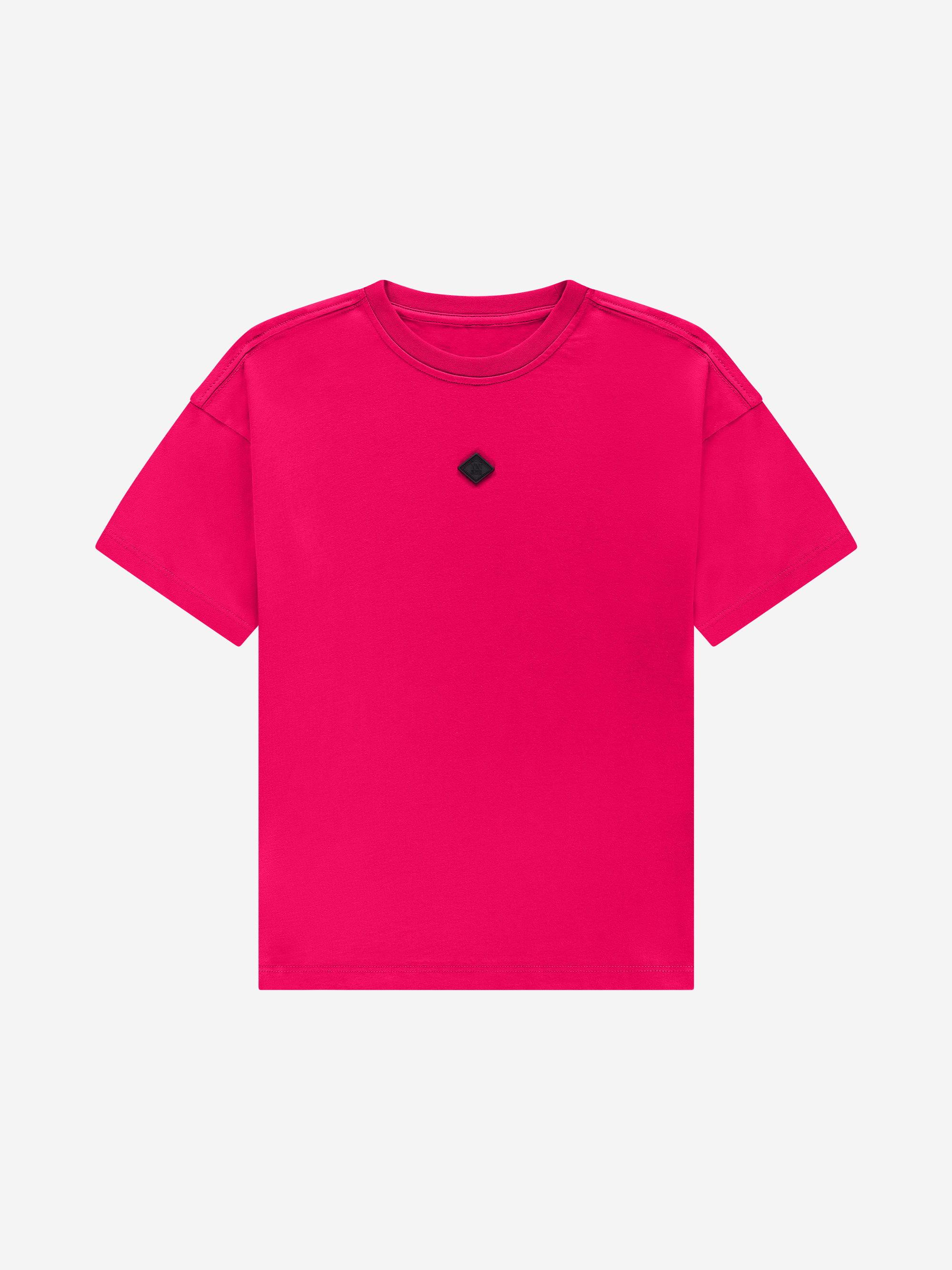 T-shirt with graphic text on the back