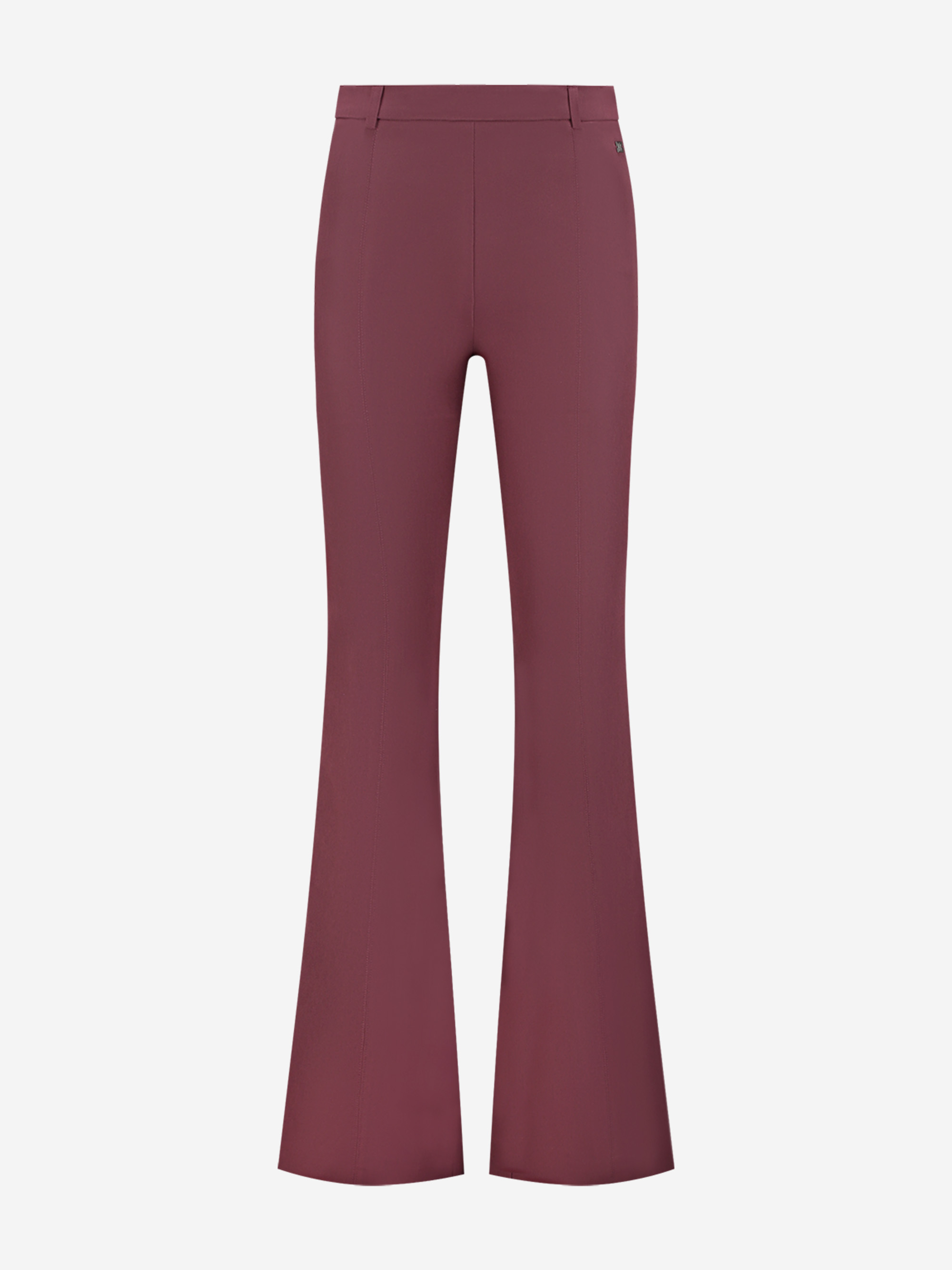 Flare pants with high rise