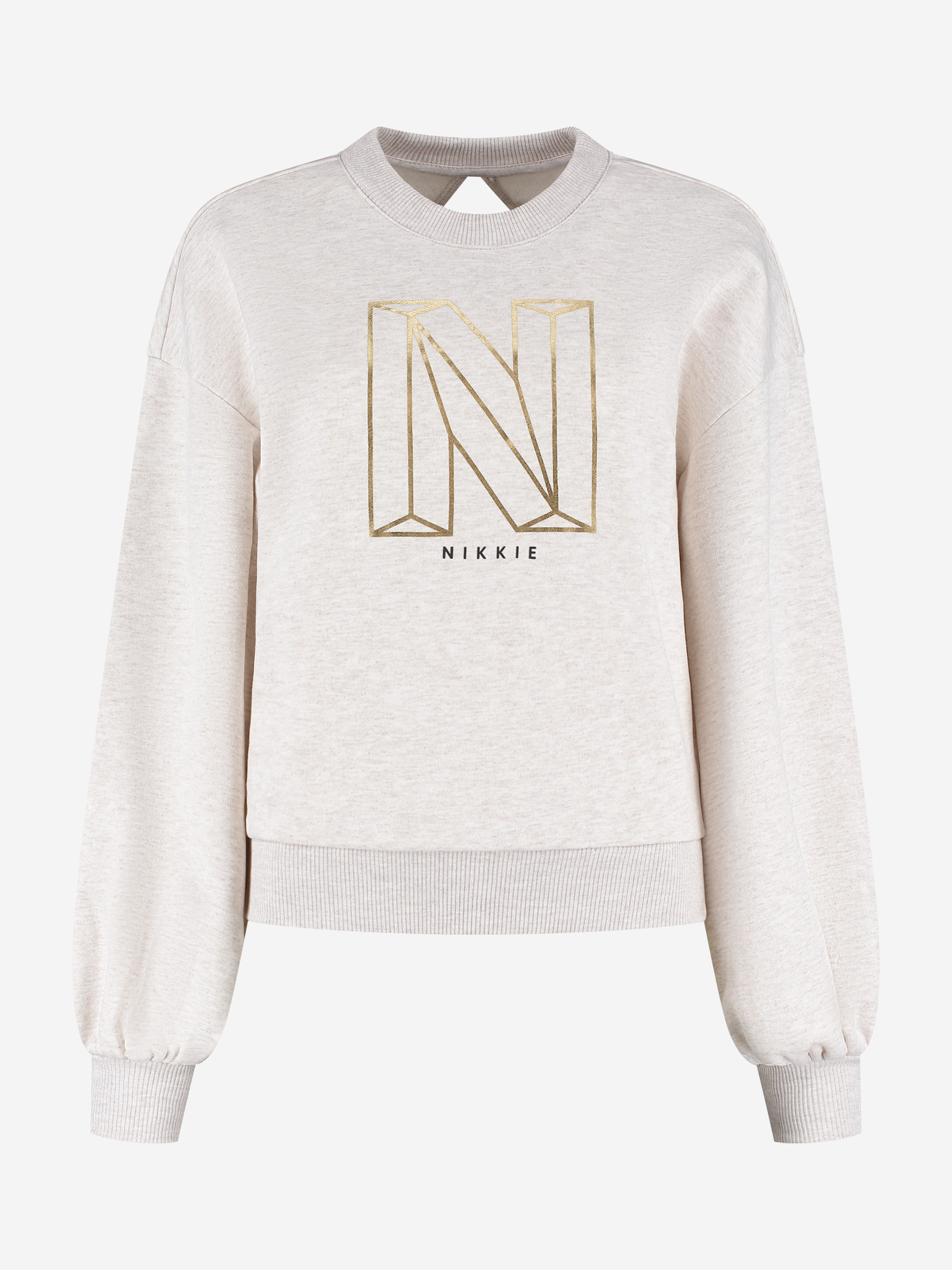 Sweater with open detail on the back
