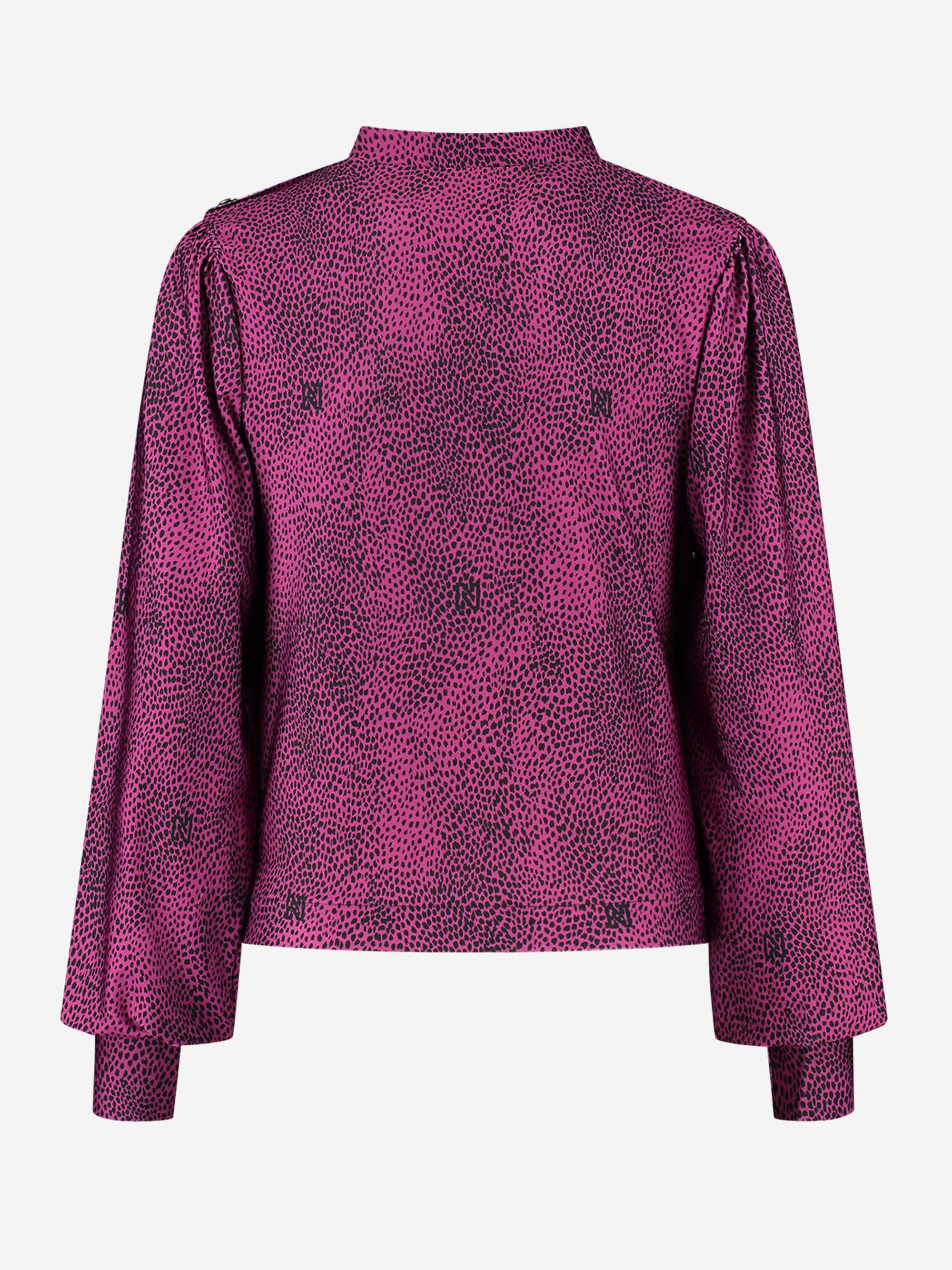 Button Stretch Top Dots