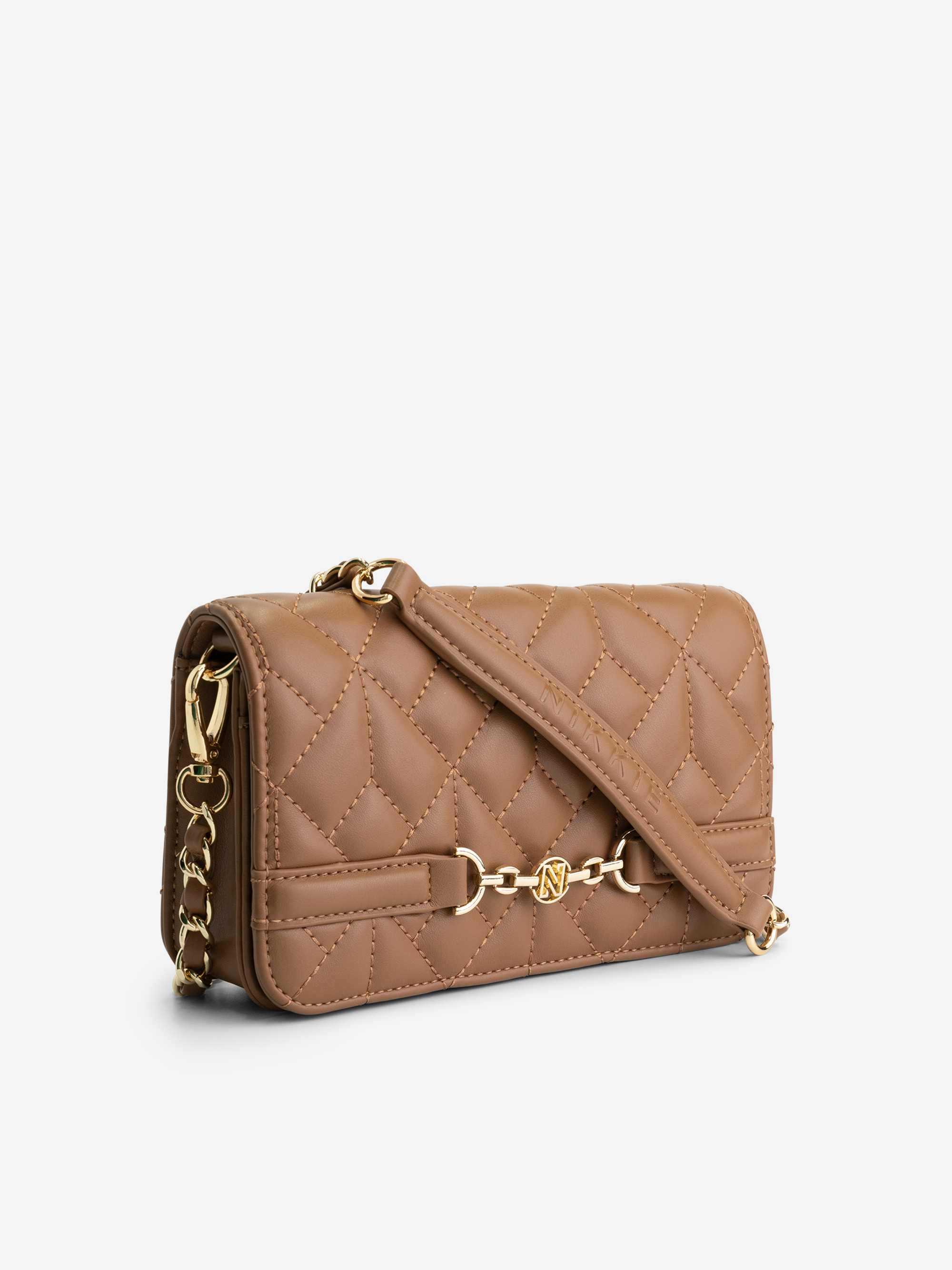 Quilted bag with chain detail 