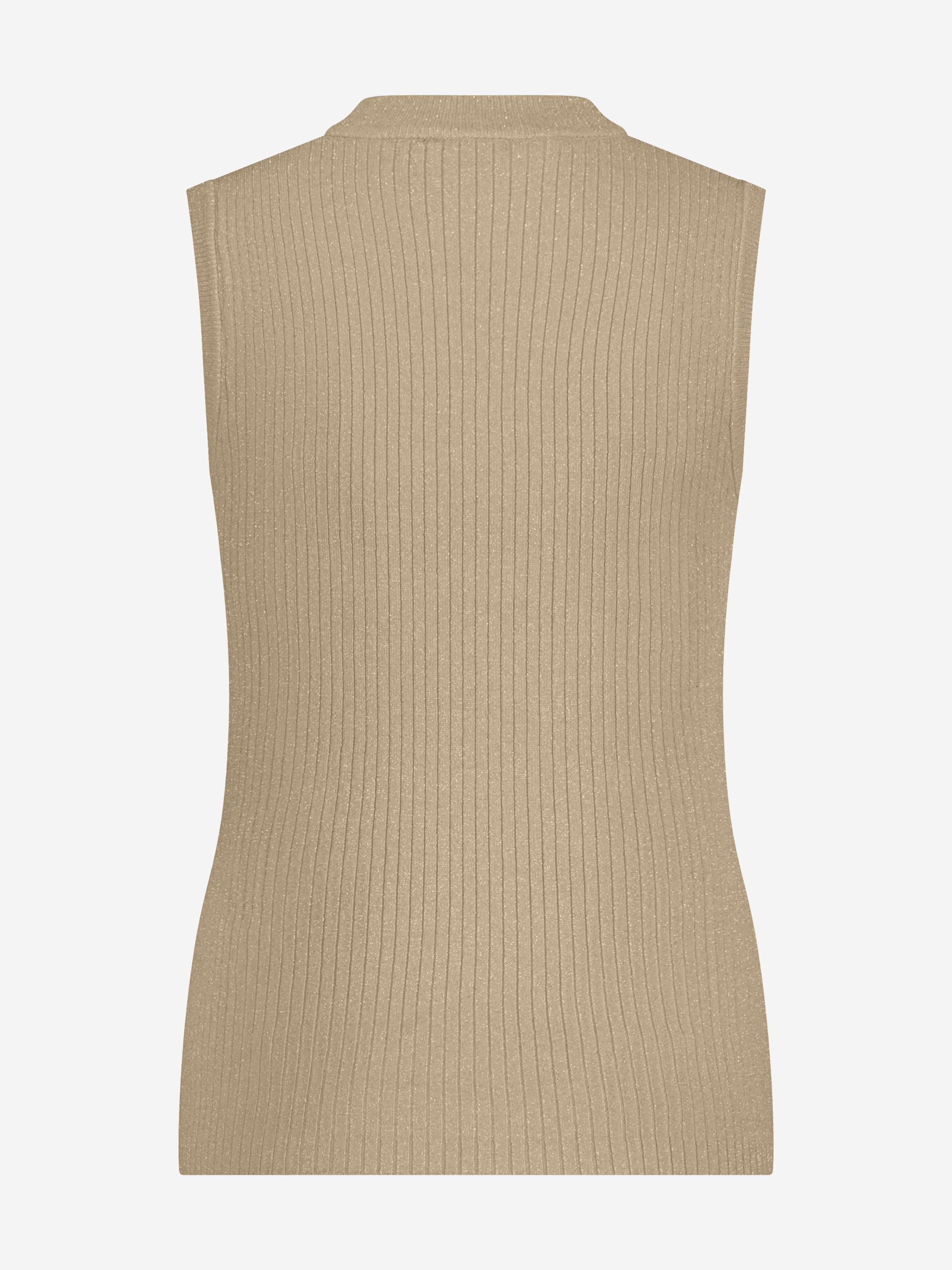 Aansluitende tank top met glitters