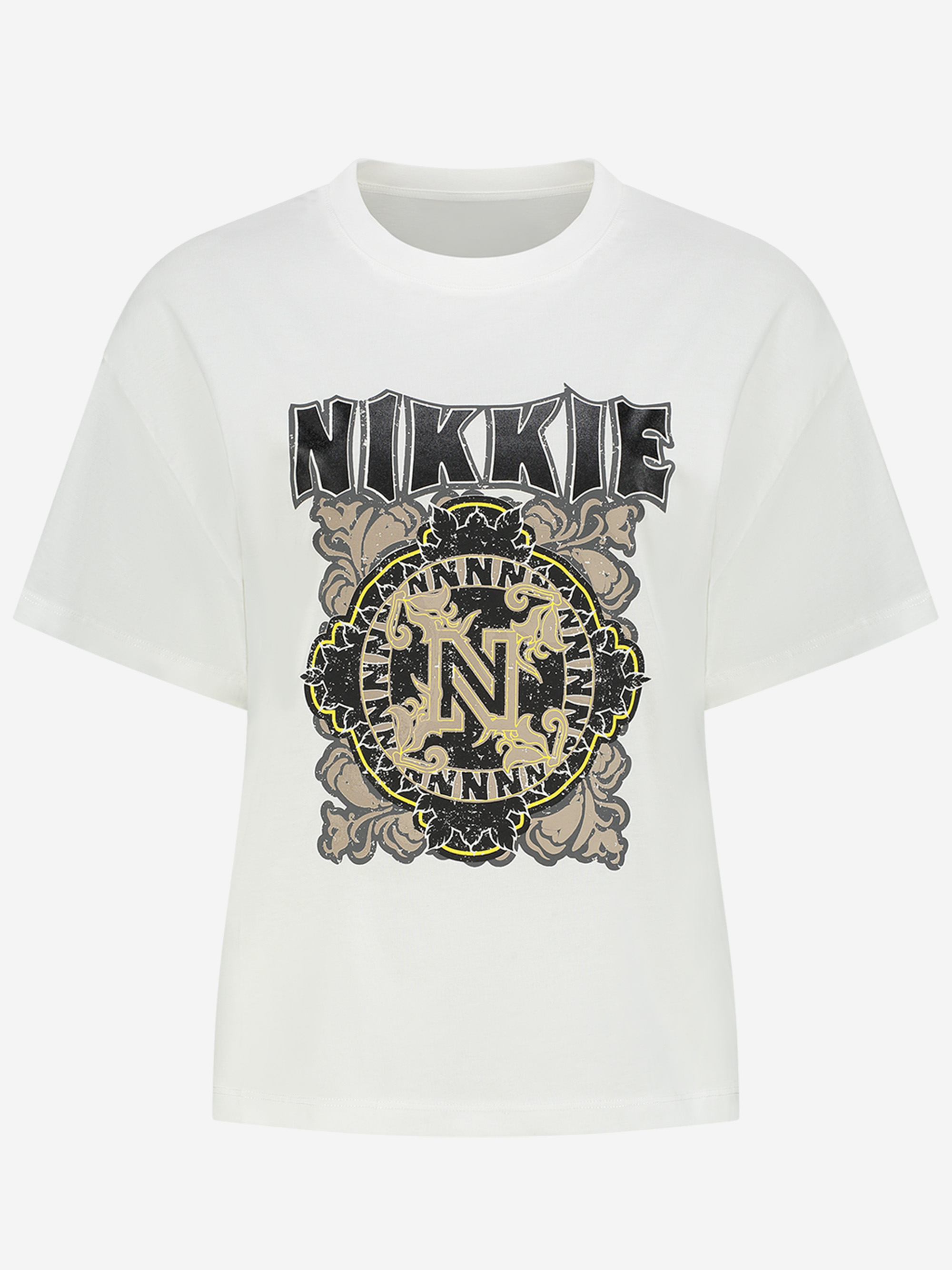 T-shirt with N ornament  