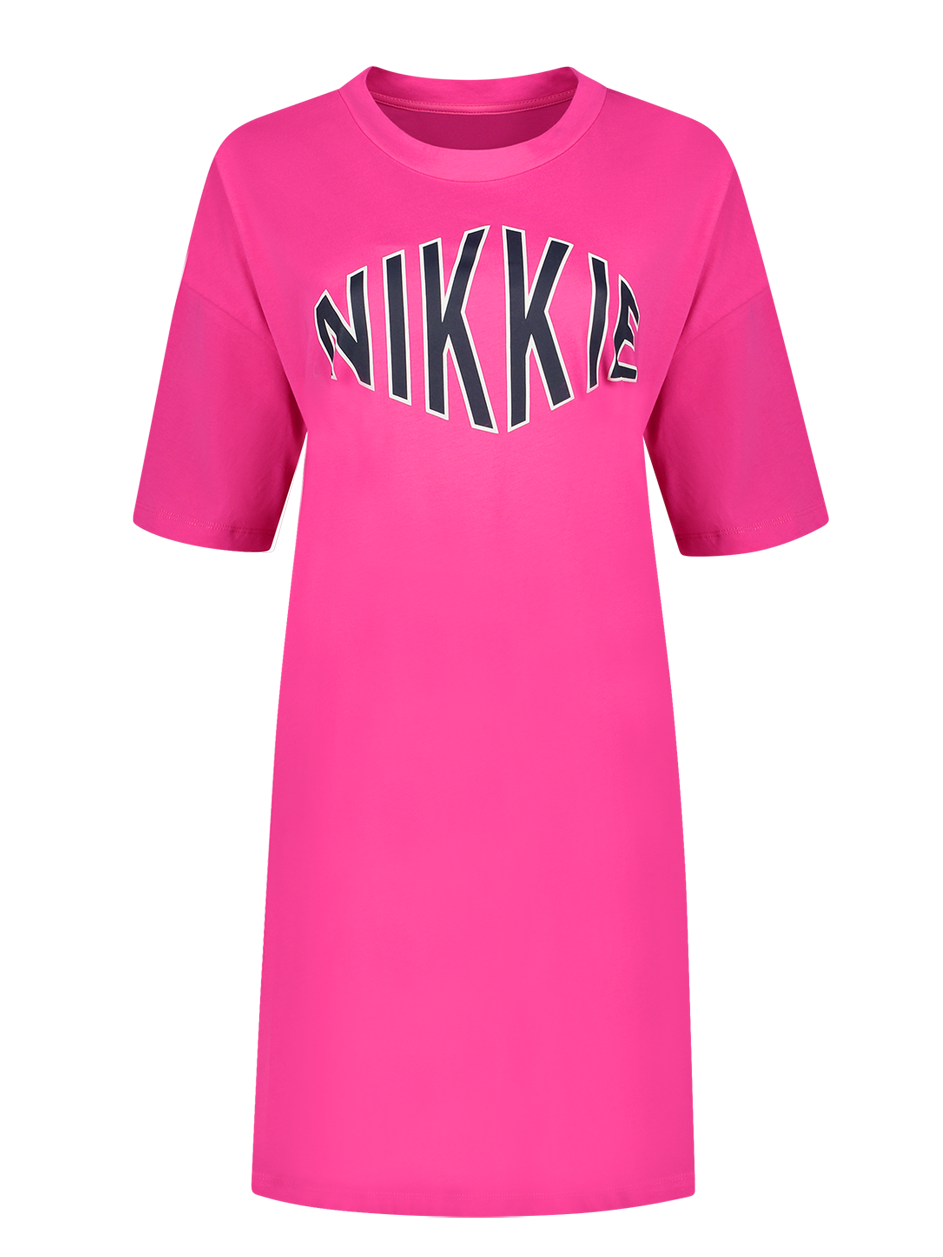 Oversized t-shirt jurk met logo