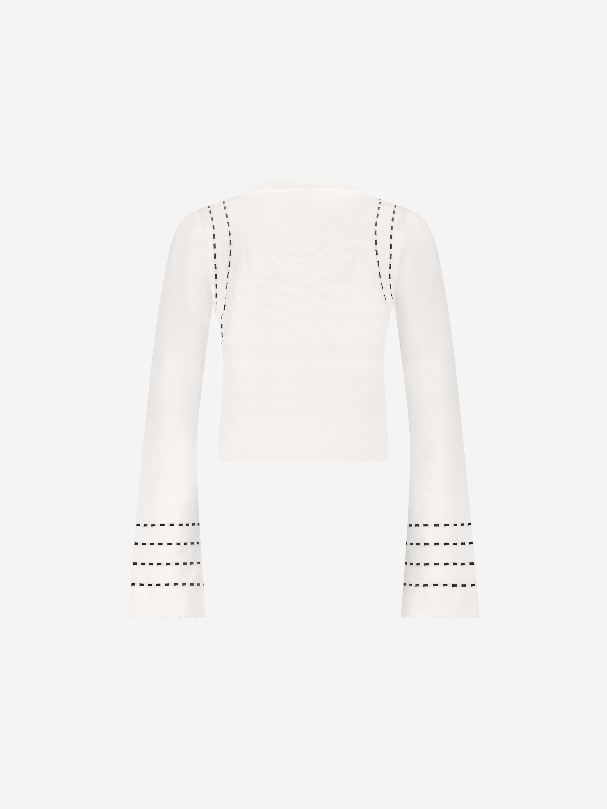 Vest with striped details