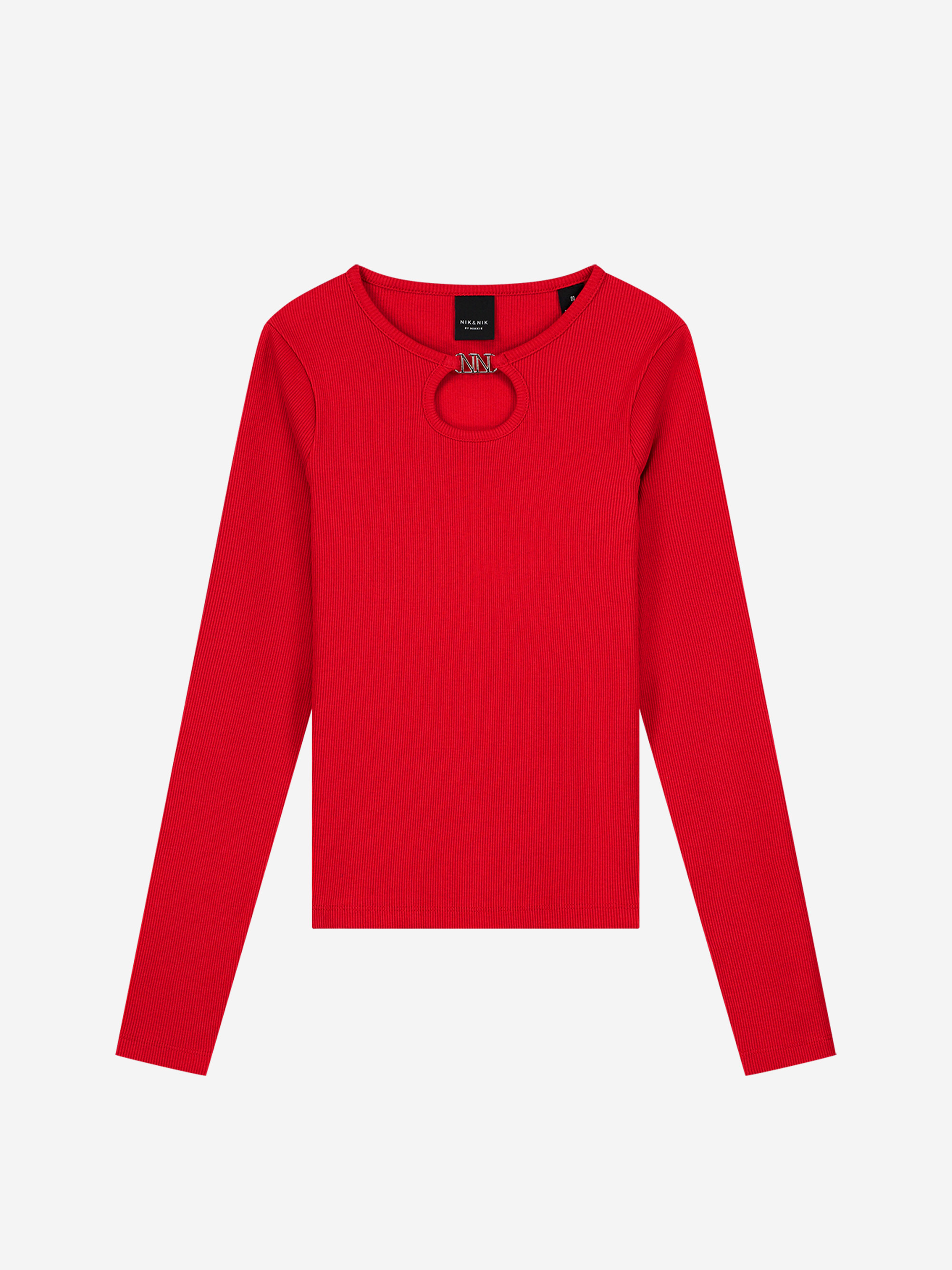 Ribbed top with open detail