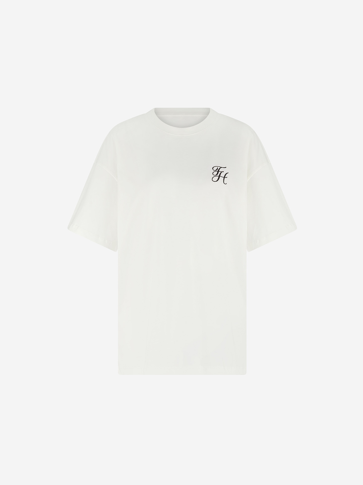 T-shirt met logo print op rug