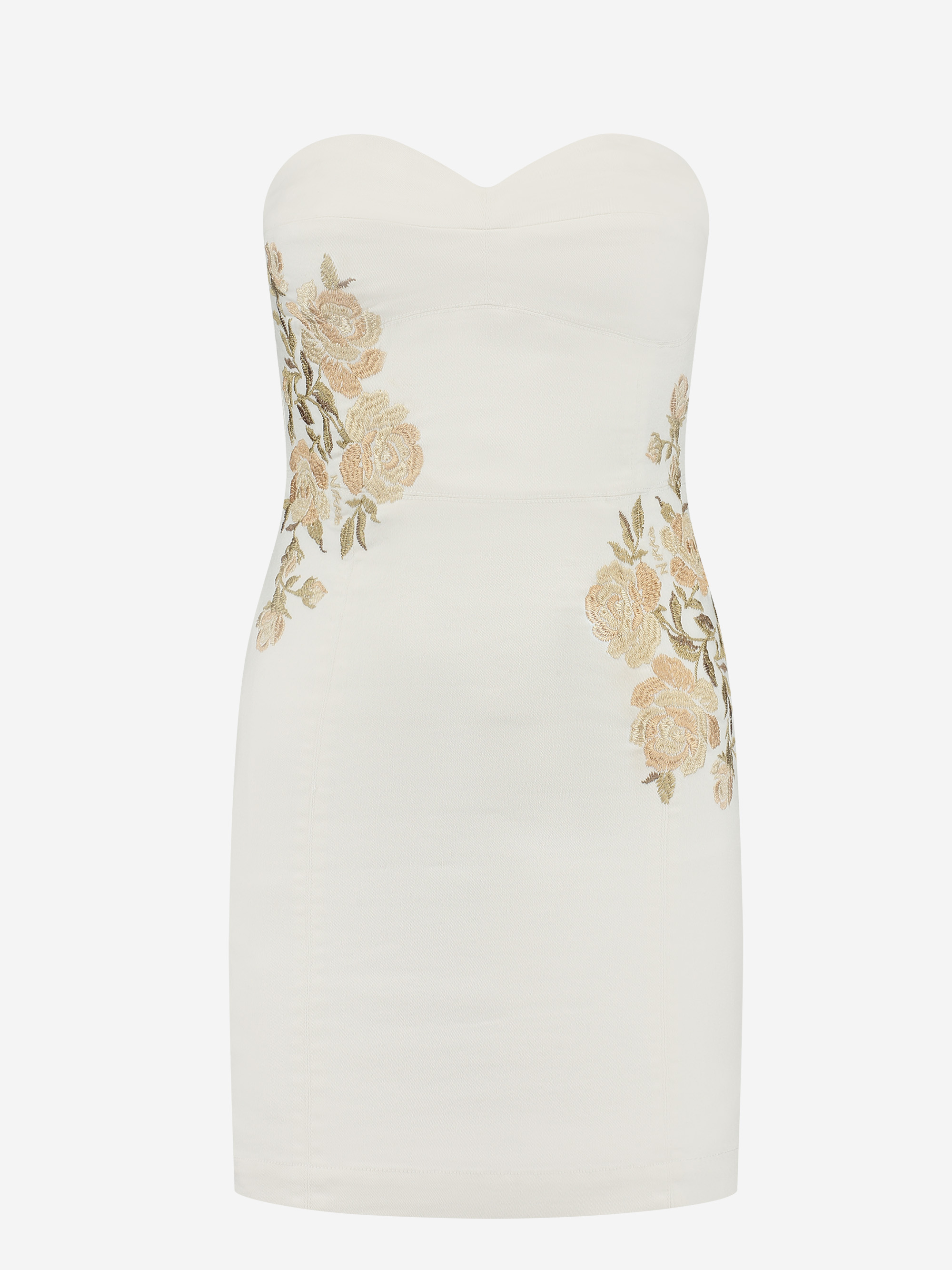 Korte jurk met embroidery