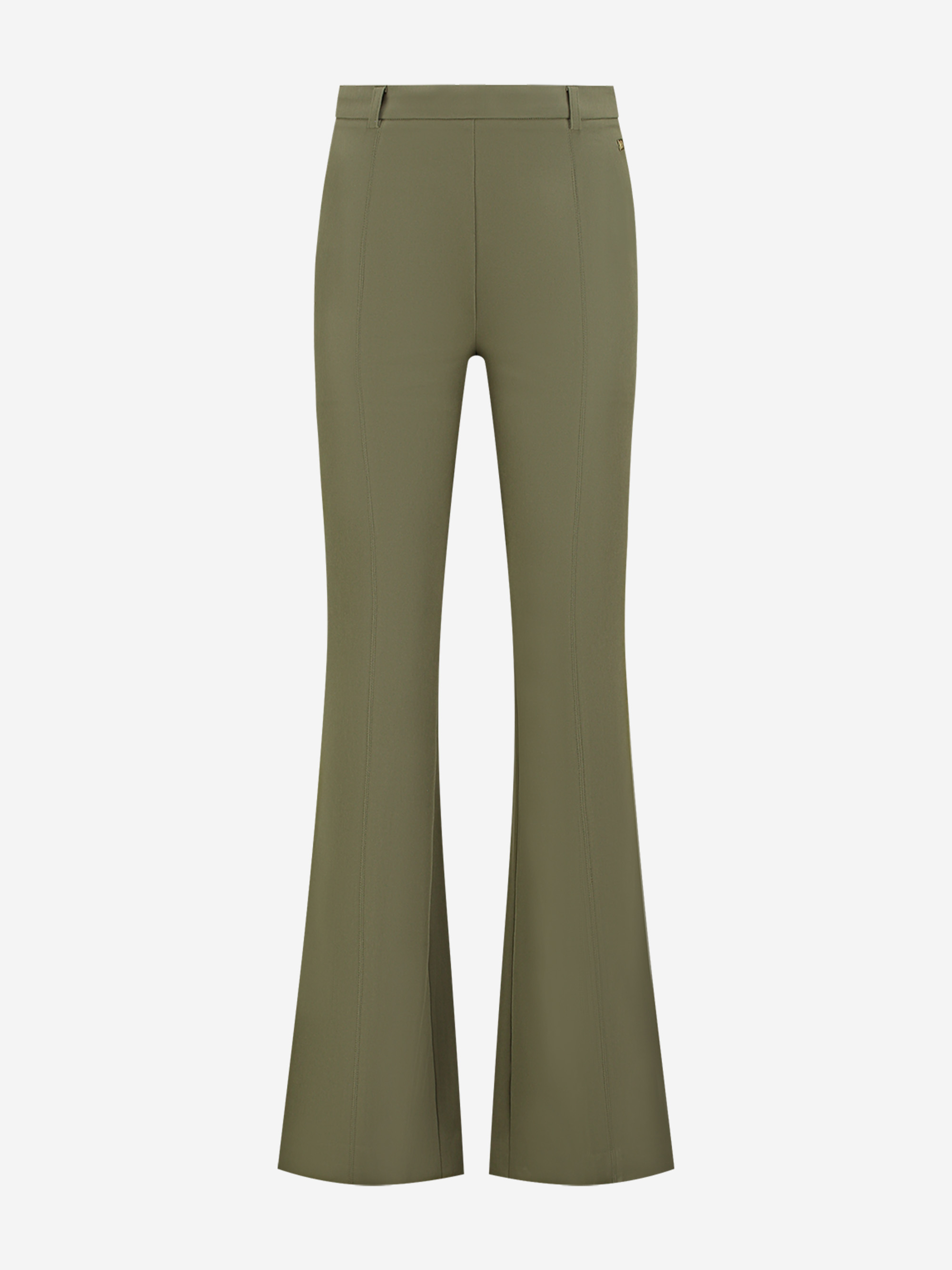 Flare pants with high rise